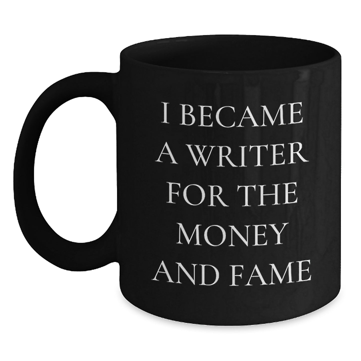 Writer's Humor Black Coffee Mug, Gifts from Friends for Writer, Graduation Unique Gifts - Main