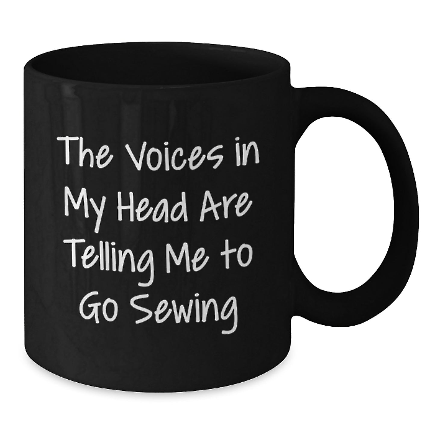 Sewing Humor Funny Birthday Unique Gift for Sewing Enthusiasts Gifts from Friends, Gifts for Sewing Lovers Black Coffee Mug - Additional