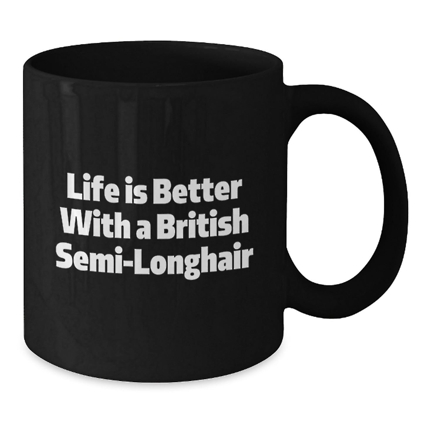 British Semi-Longhair Cat Gifts, Funny Quote Mug, Graduation Unique Gifts from Family to Friends, Life Is Better With A British Semi-longhair - Additional