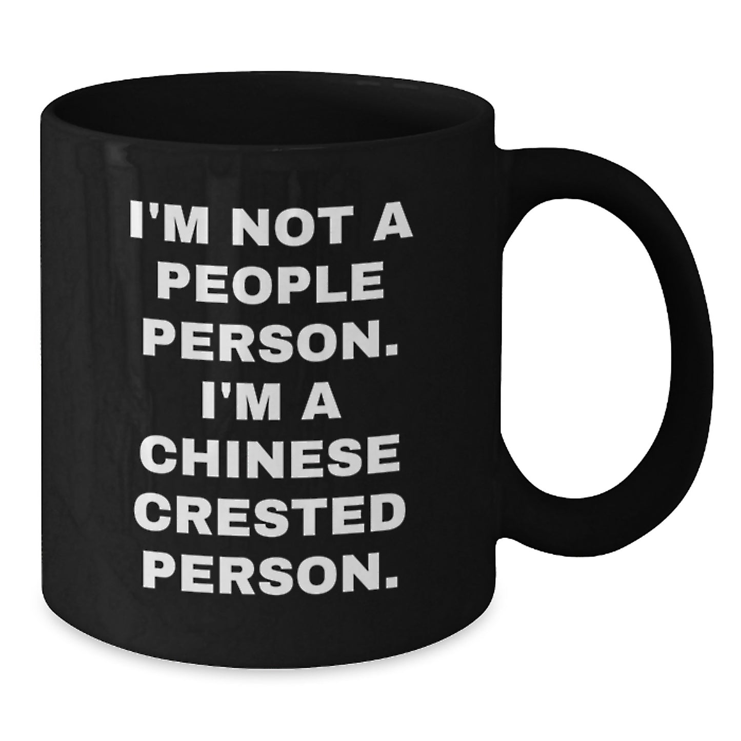 Chinese Crested Dog Gifts, Funny Quote Mugs, Gifts from Friends, Gifts for Men, Black Coffee Mug, Birthday Unique Gifts, Chinese Crested Dog Lovers, Chinese Crested Dog Owner - Additional