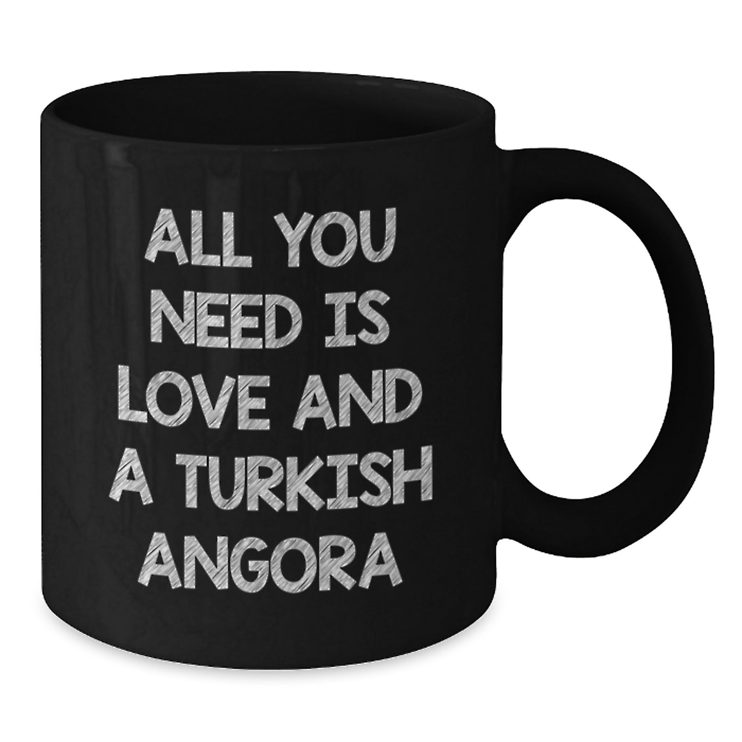 Turkish Angora Cat Lovers Gifts from Family to Turkish Angora Cat Enthusiasts, Black Coffee Mug for Graduation Unique Gifts - Additional