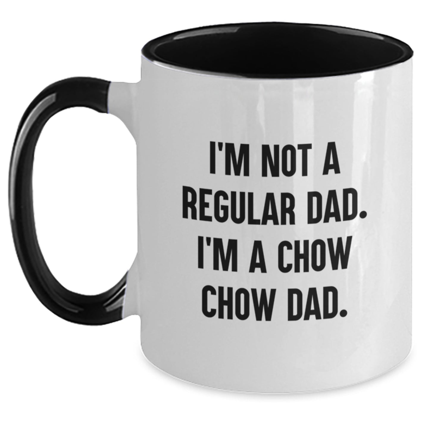 Chow Chow Dad Gifts Funny Two Tone Coffee Mugs Gifts from Men to Chow Chow Dog Friends and Family for Graduation Unique - Main