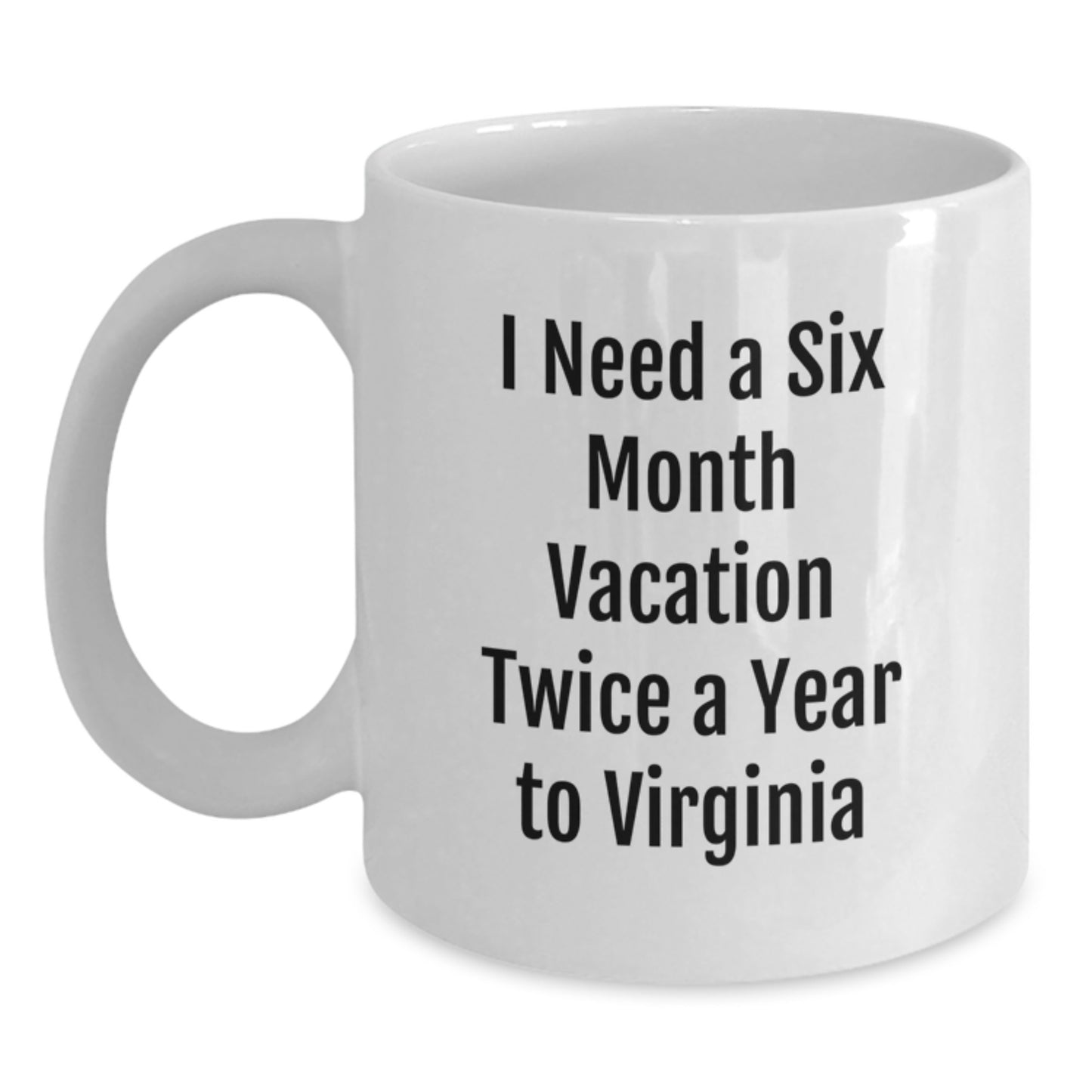 Virginia Inspired Gifts from Friends and Family, Funny White Coffee Mug, Unique for Men and Women, Perfect Christmas Memorable Presents for Virginia Enthusiasts - Main