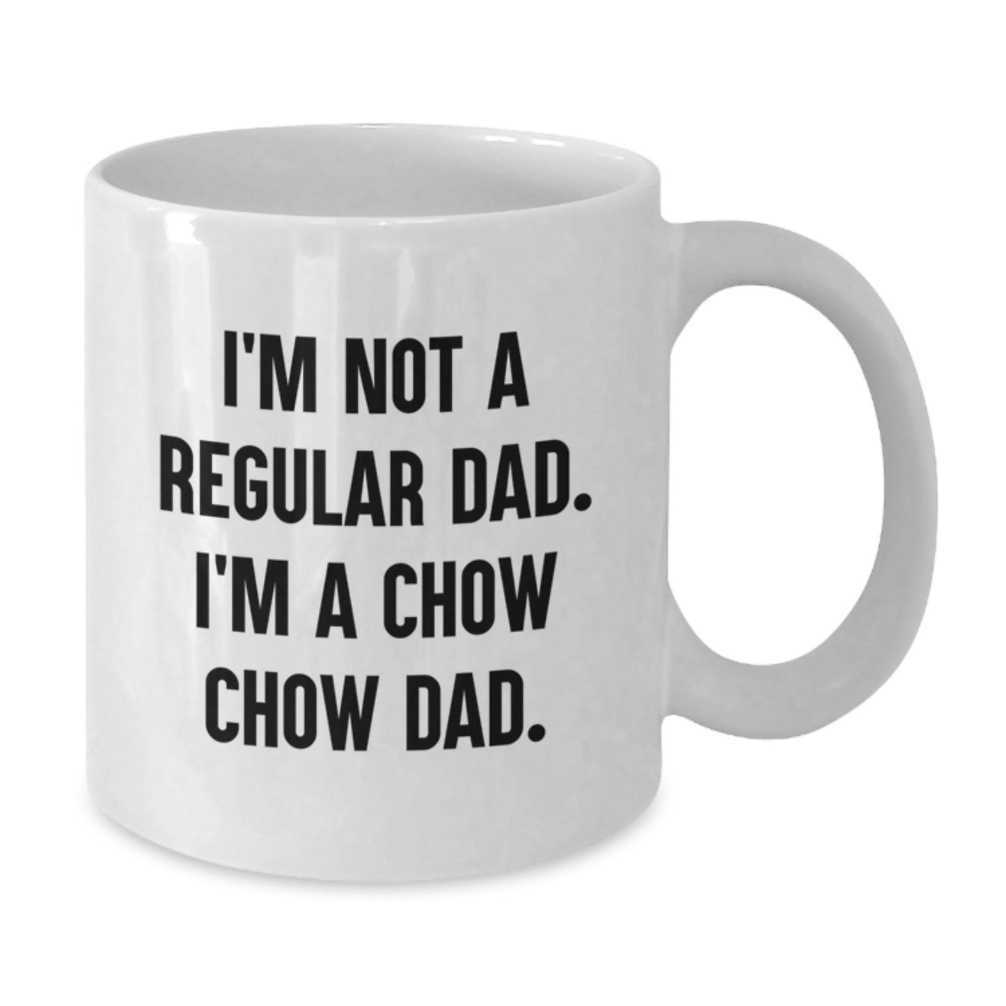Chow Chow Dad Funny Gifts for Men from Friends Family, Unique Graduation White Coffee Mug - Additional