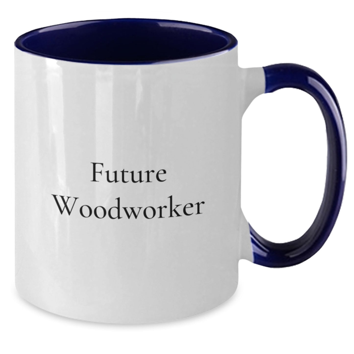 Woodworker Gifts from Friends, Funny Future Woodworker Two Tone Coffee Mug, Graduation Unique Gifts for Him - Additional