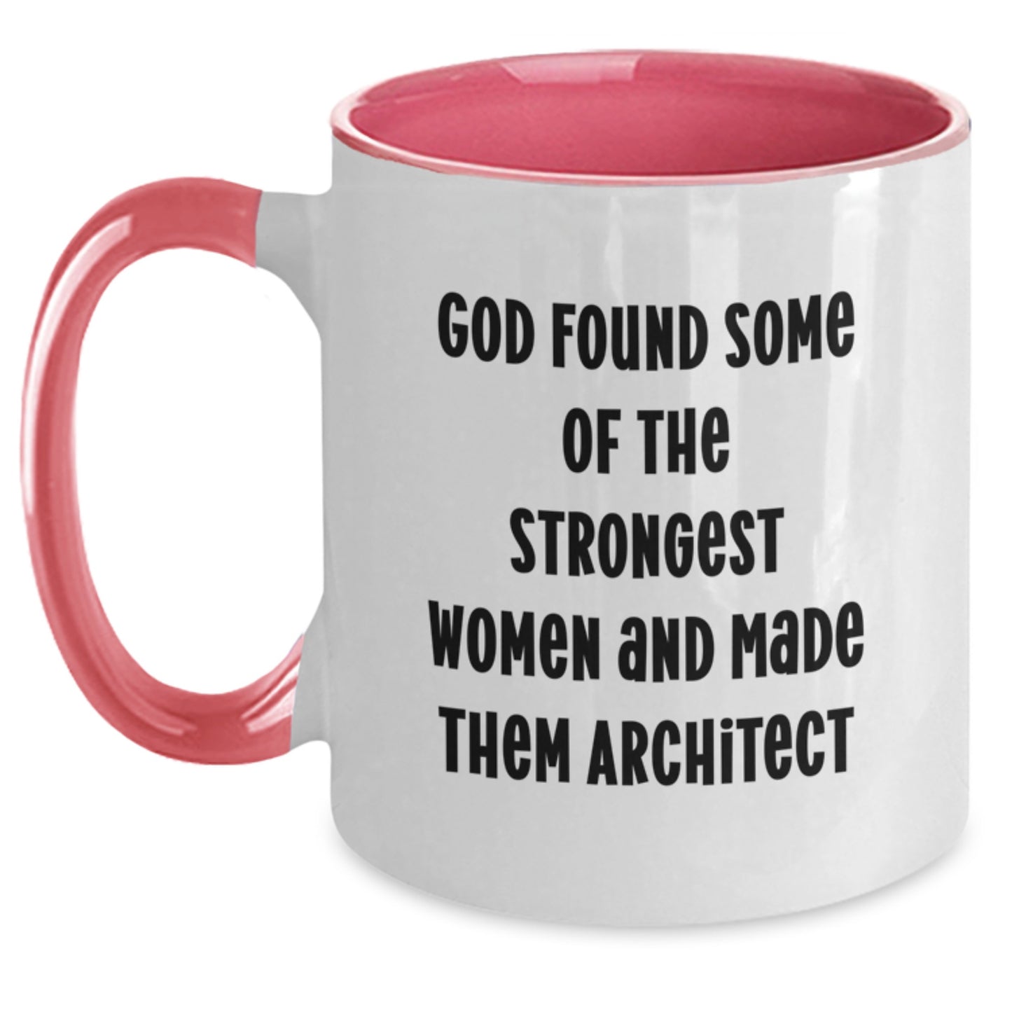 Architect Inspirational Gift from Friends for Birthday - Two Tone Coffee Mug with Funny Quote - Main