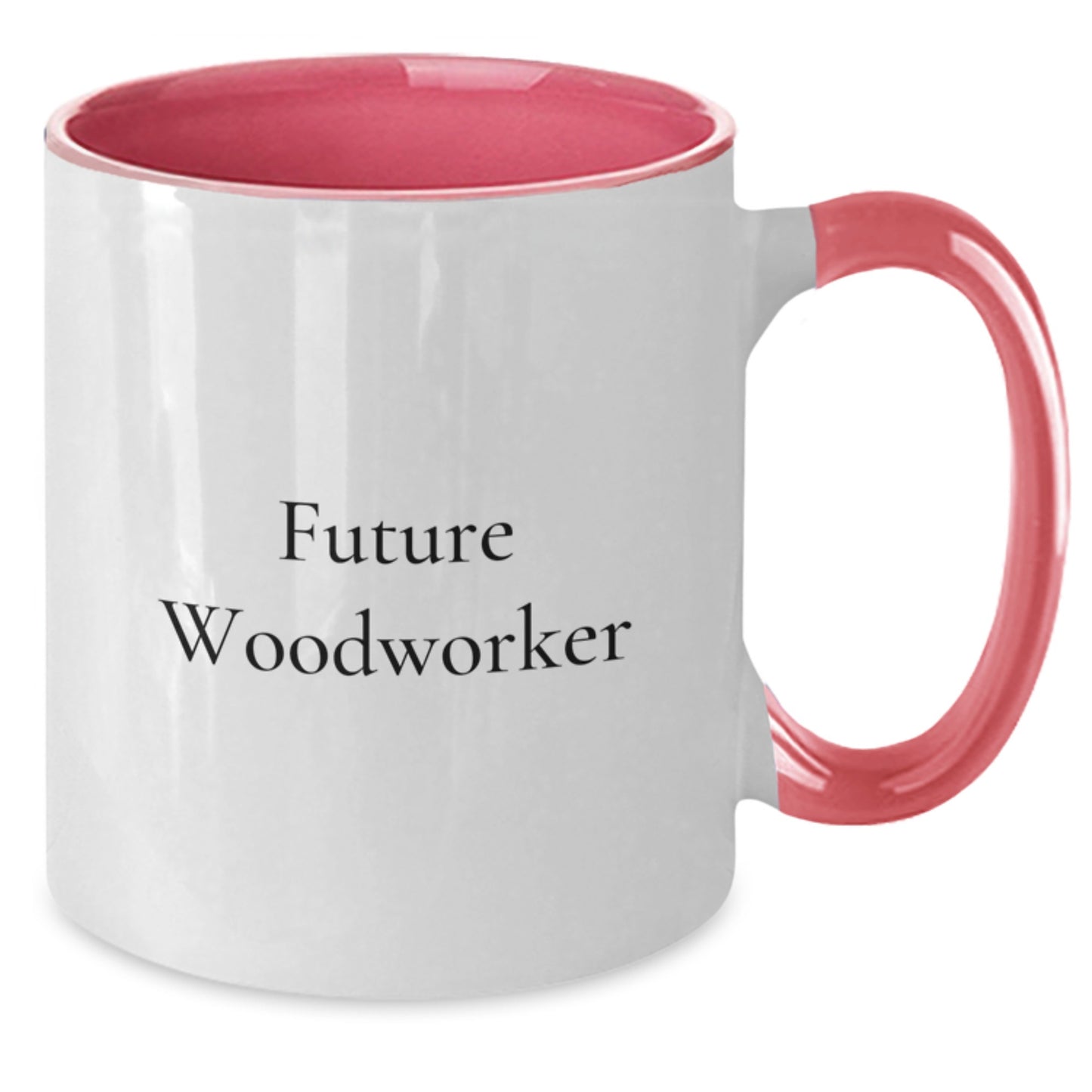 Woodworker Gifts from Friends, Funny Future Woodworker Two Tone Coffee Mug, Graduation Unique Gifts for Him - Additional