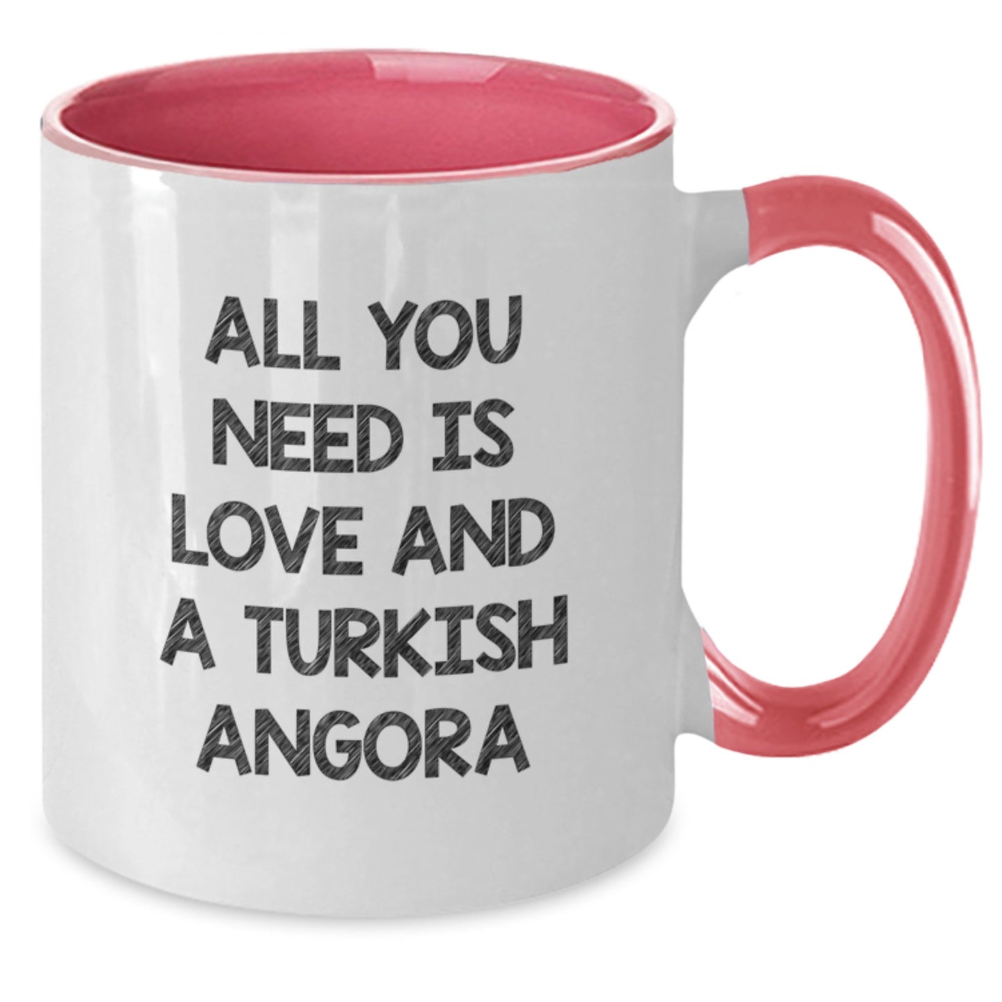 Turkish Angora Cat Lovers Gifts from Friends for Graduation Unique Morning Motivation Two Tone Coffee Mugs - Additional
