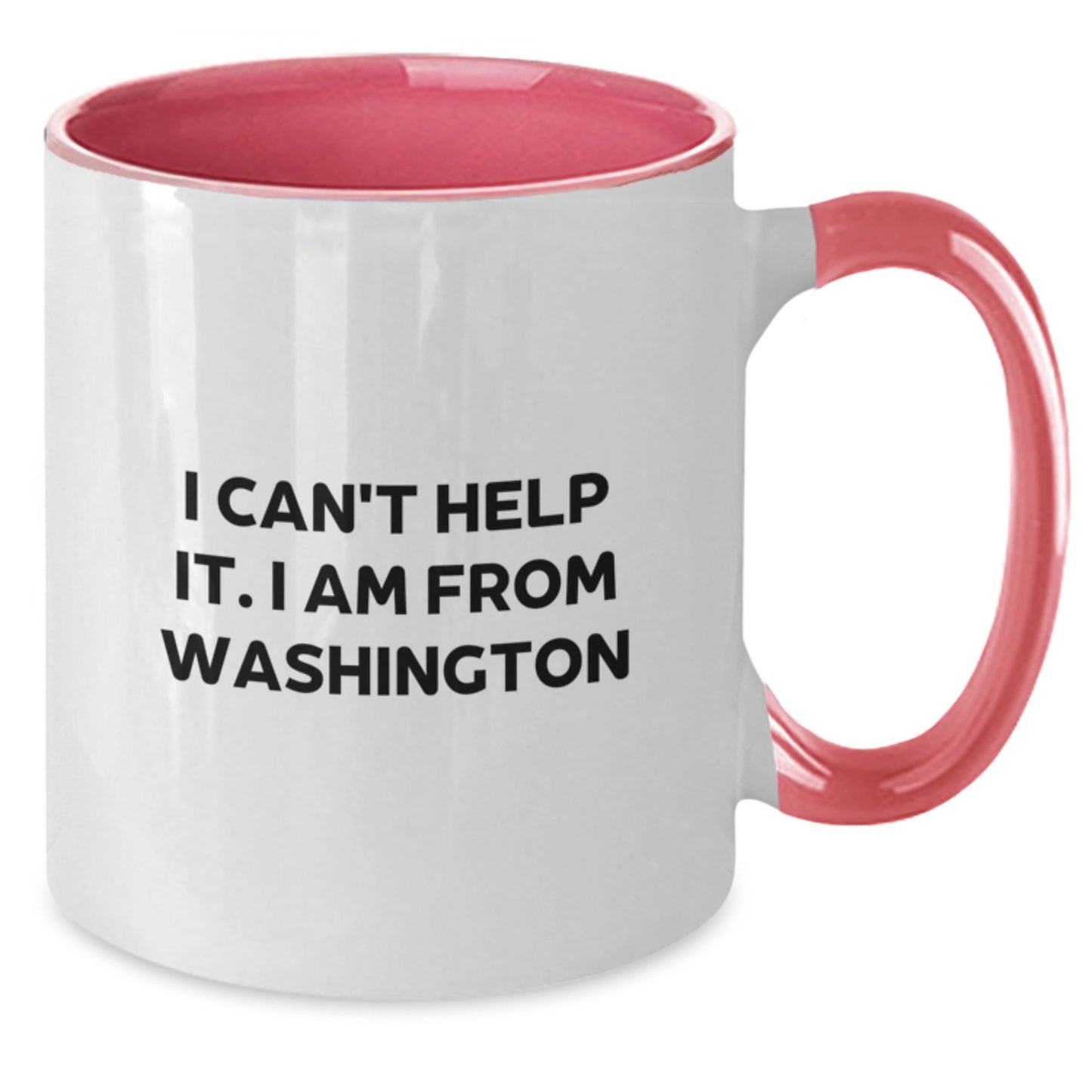 Washington Proud Gifts from Friends for Birthday - Funny Quote Two Tone Coffee Mug, Black and White, 11oz - Additional
