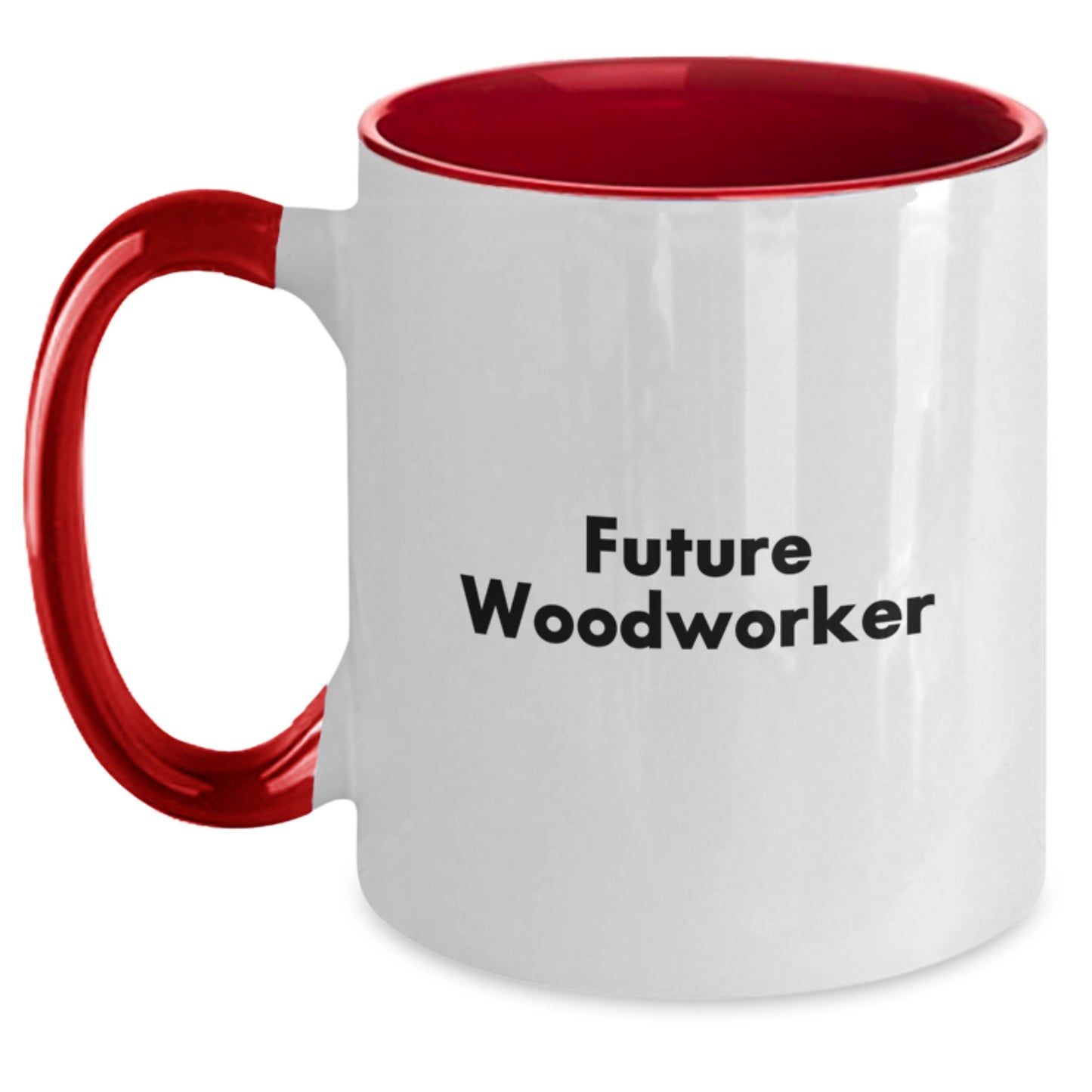 Woodworker Gifts from Friends, Gifts for Future Woodworker, Funny Two Tone Coffee Mug, Graduation Unique Gifts - Main
