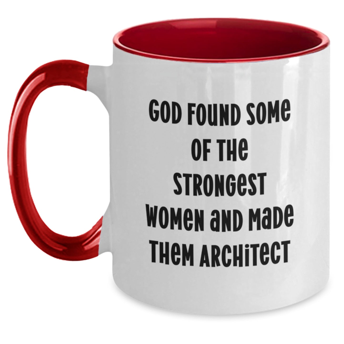 Architect Inspirational Gift from Friends for Birthday - Two Tone Coffee Mug with Funny Quote - Main