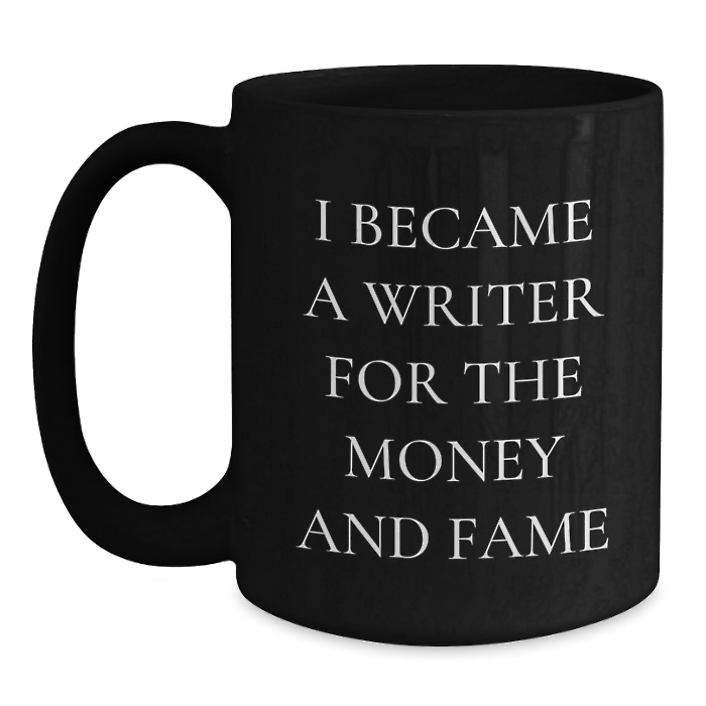 Writer's Humor Black Coffee Mug, Gifts from Friends for Writer, Graduation Unique Gifts - Main