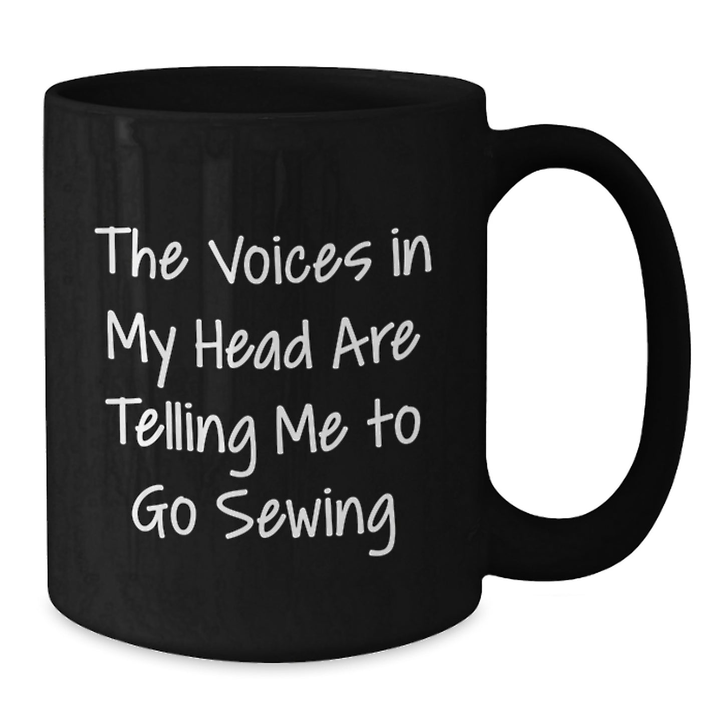 Sewing Humor Funny Birthday Unique Gift for Sewing Enthusiasts Gifts from Friends, Gifts for Sewing Lovers Black Coffee Mug - Additional