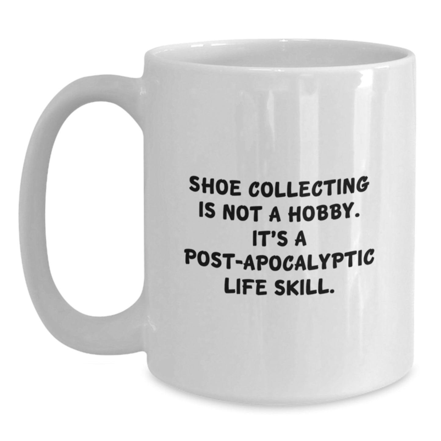 Shoe Collecting Gifts from Friends and Family, Fun White Coffee Mug, Christmas Unique Presents for Shoe Collecting Enthusiasts - Main