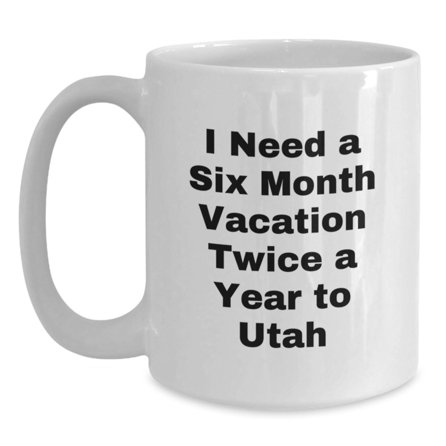Utah Lover's White Coffee Mug, Funny Gift for Friends from Utah, Christmas Unique Gifts for Men - Main