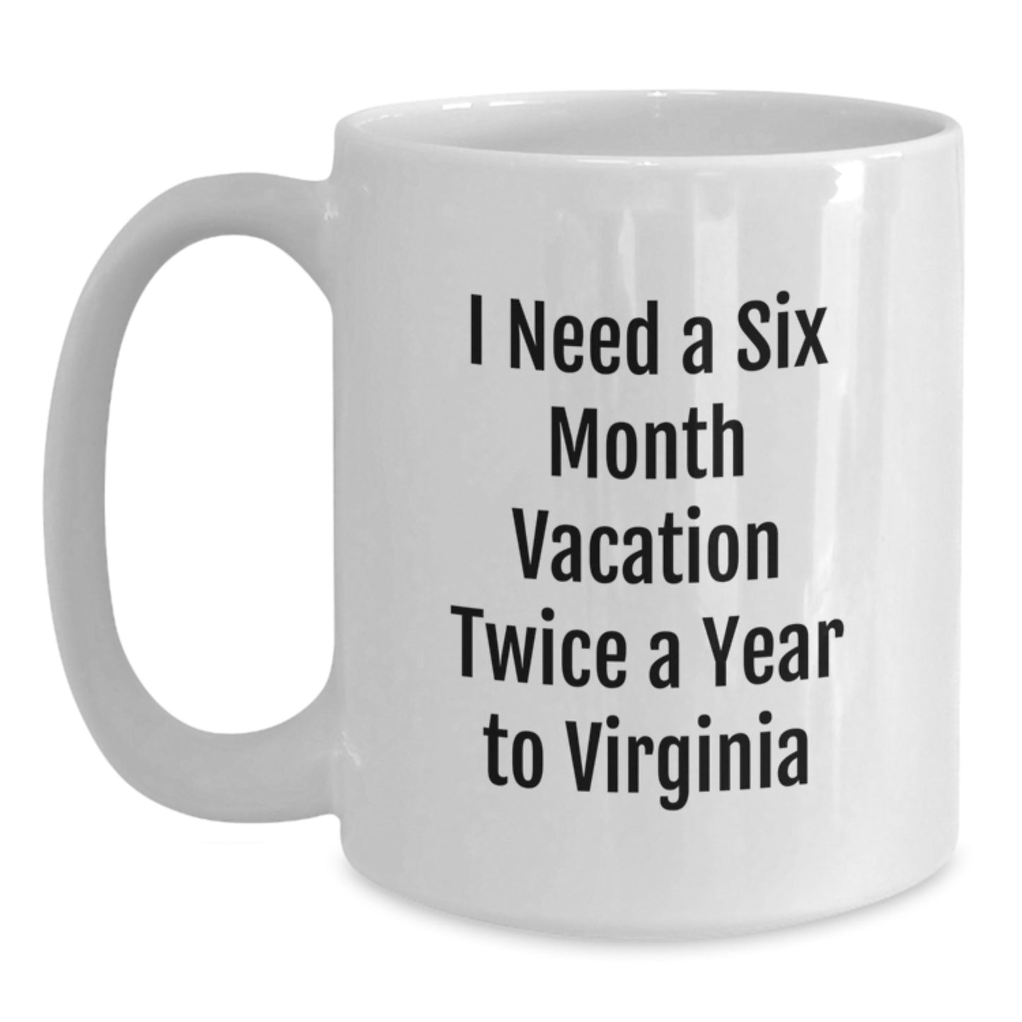 Virginia Inspired Gifts from Friends and Family, Funny White Coffee Mug, Unique for Men and Women, Perfect Christmas Memorable Presents for Virginia Enthusiasts - Main