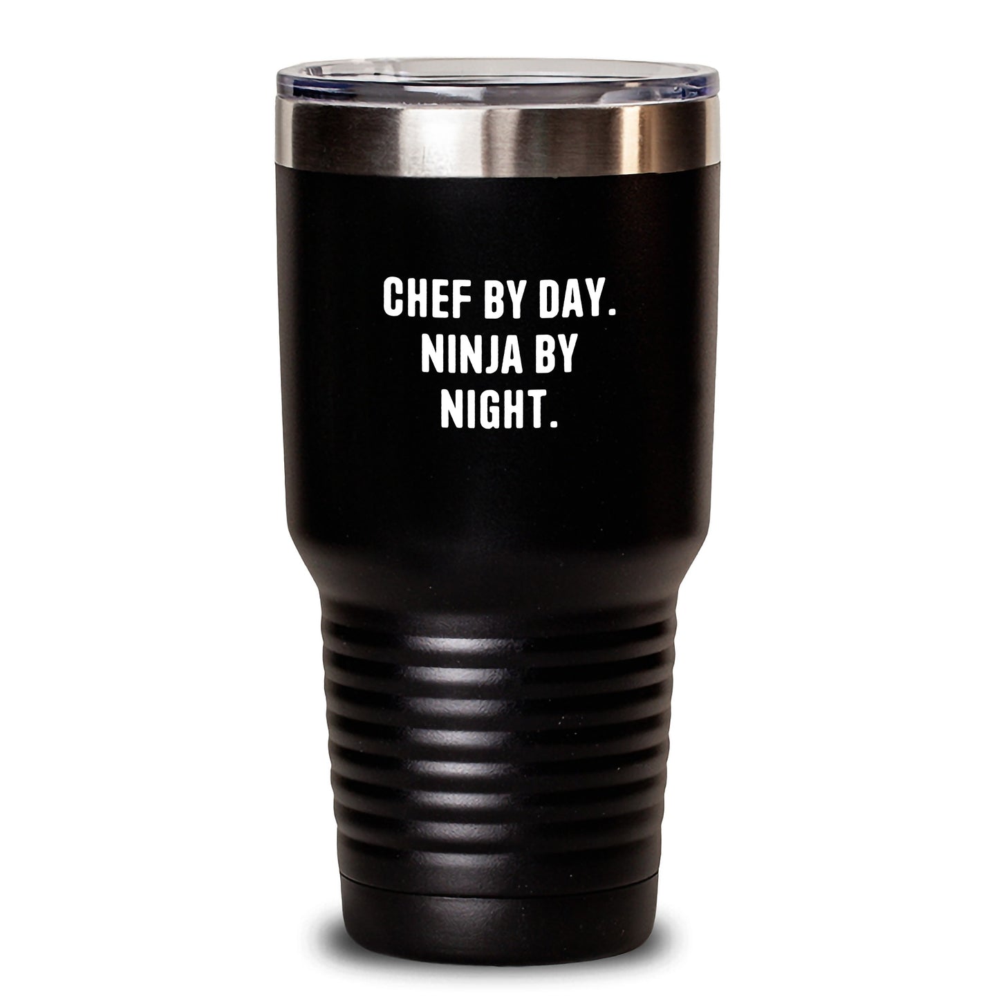 Chef By Day, Ninja By Night Funny Tumbler Gifts from Men to Chefs or Friends on Birthday - Main