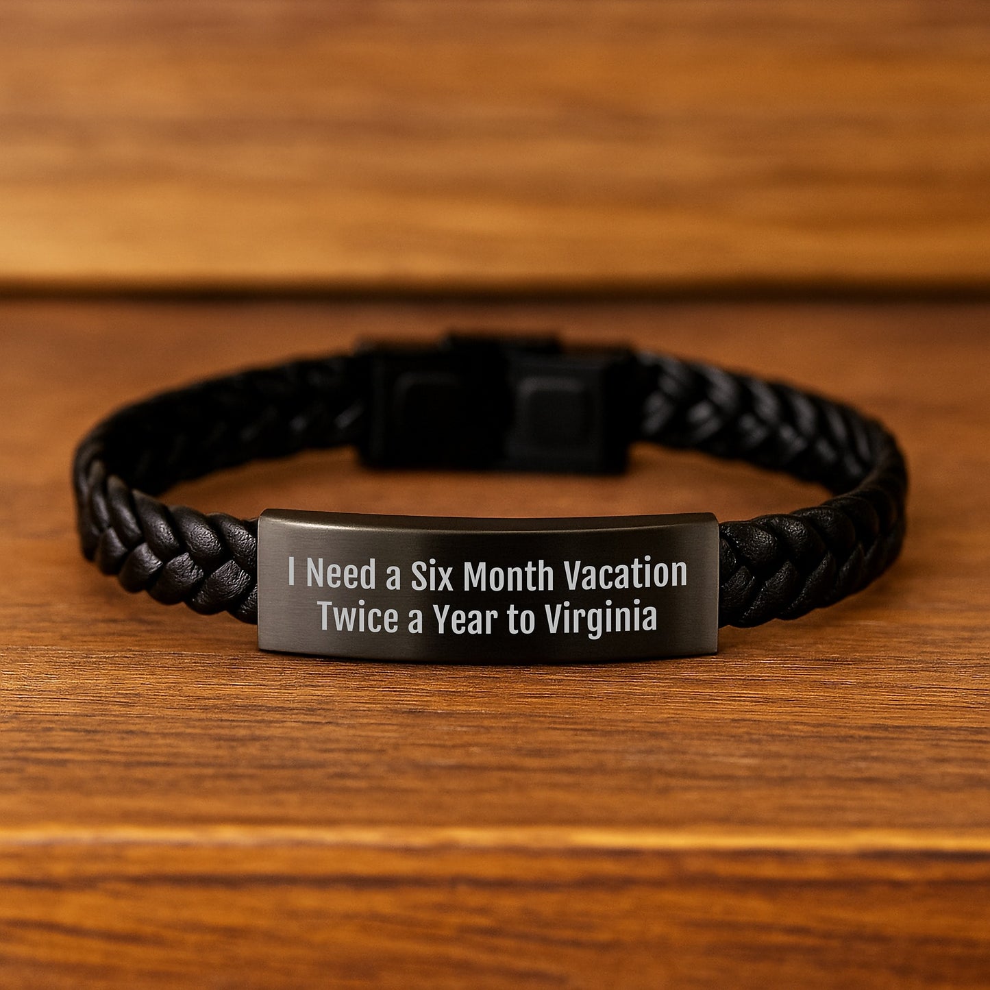 Virginia Inspiration Interlaced Leather Bracelets Gifts for Men Women Friends Family from Virginia Lovers - Image 2