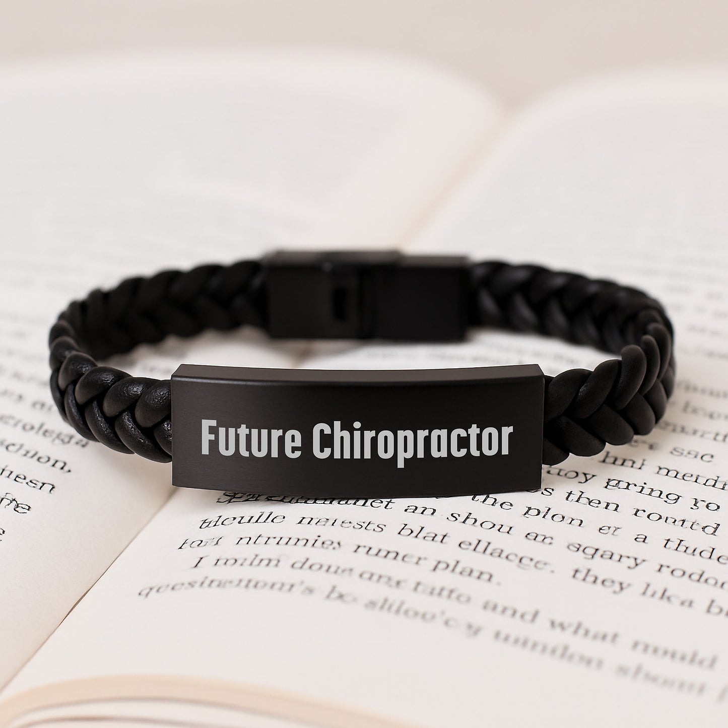 Chiropractor Inspirational Quote Interlaced Leather Gift for Future Chiropractor Graduation, Gifts from Men, Women, Family, Friends to Chiropractor - Image 3