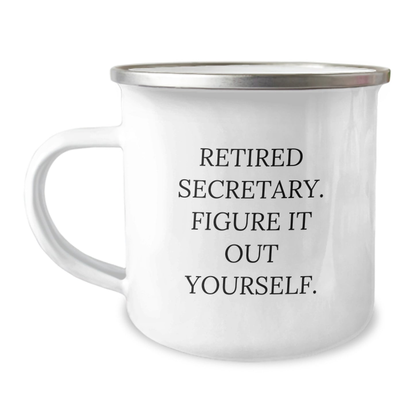 Secretary's Humor Gift, Funny Quote, Camping Mug for Birthday, Gifts from Friends, Unique Gifts for Secretary - Image 1
