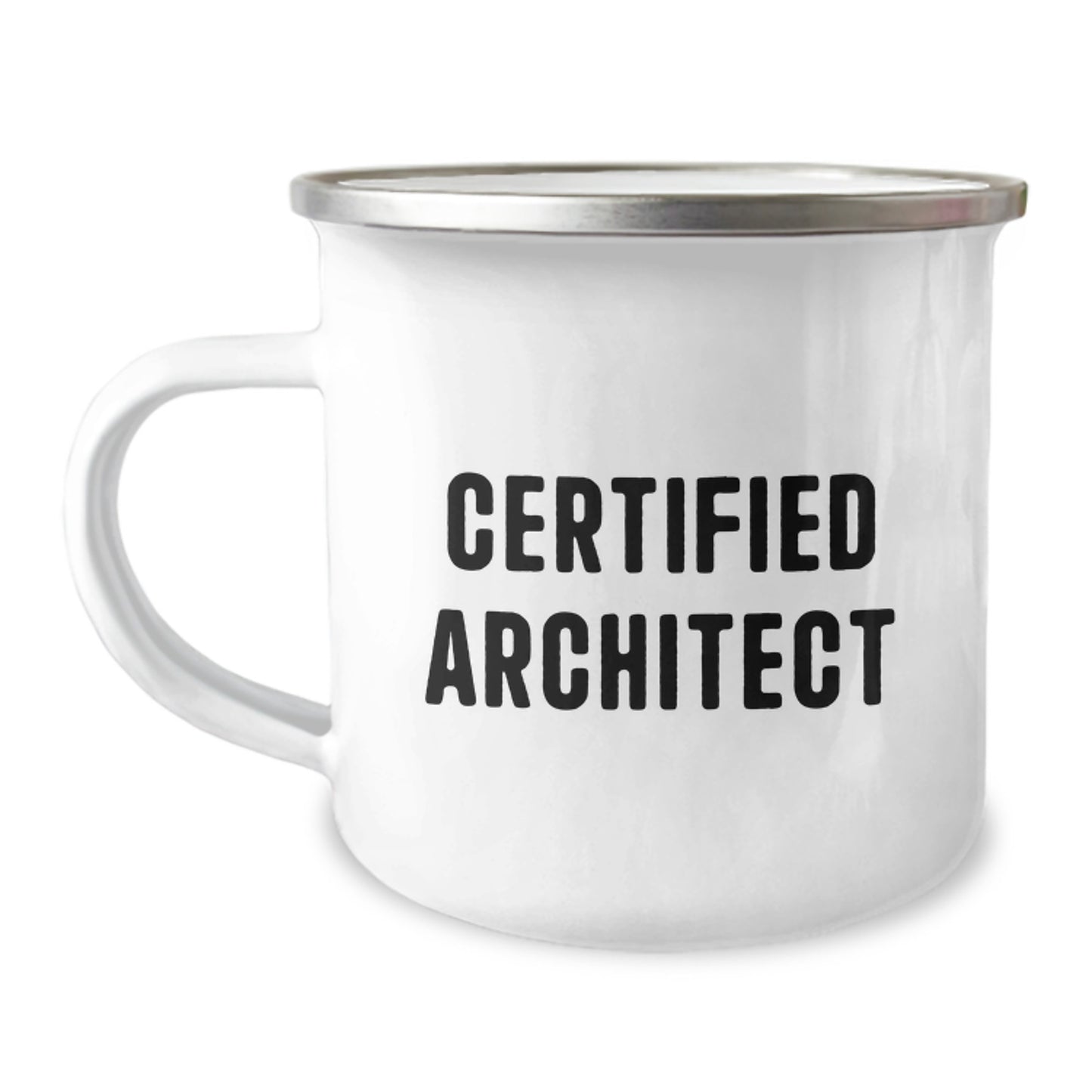 Architect Gifts for Men, Funny Quote Camping Mug, 12 oz Stainless Steel, Gifts from Friends, Unique Graduation Presents - Image 1