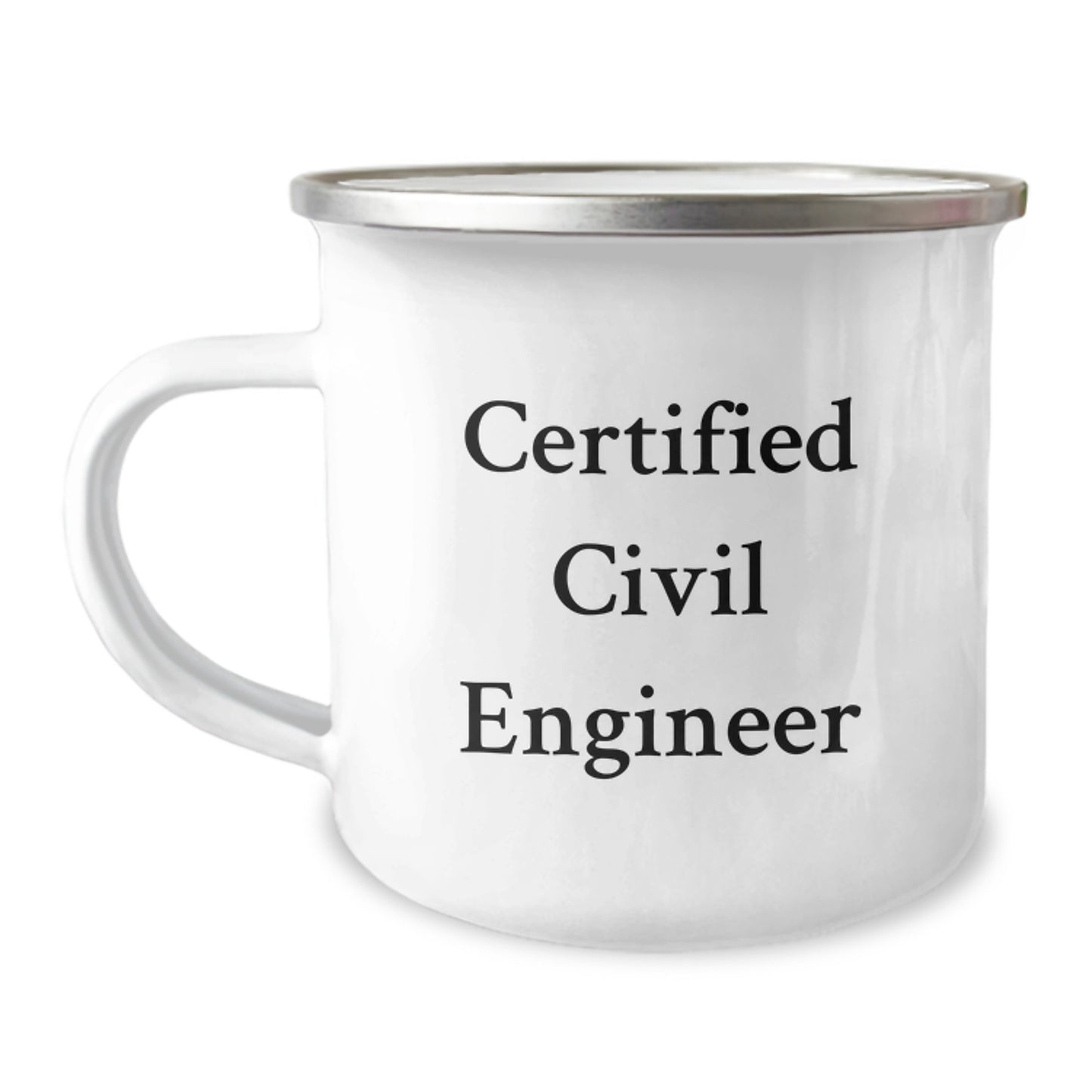 Civil Engineer Camping Mug, Funny Quote, Gifts from Men, Gifts for Civil Engineer, Unique Graduation Gift - Image 1