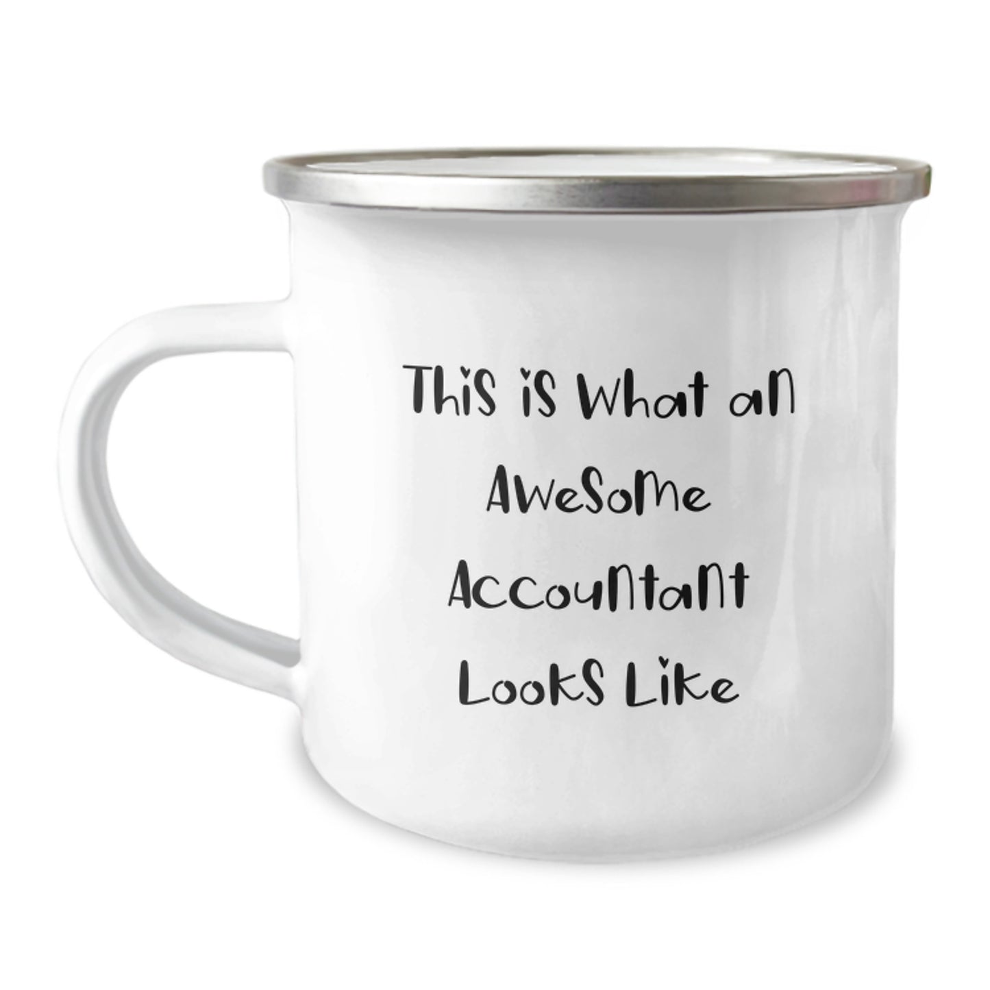 Accountant Gifts from Friends - Funny Quote Camping Mug for Birthday, This Is What An Awesome Accountant Looks Like - Image 1