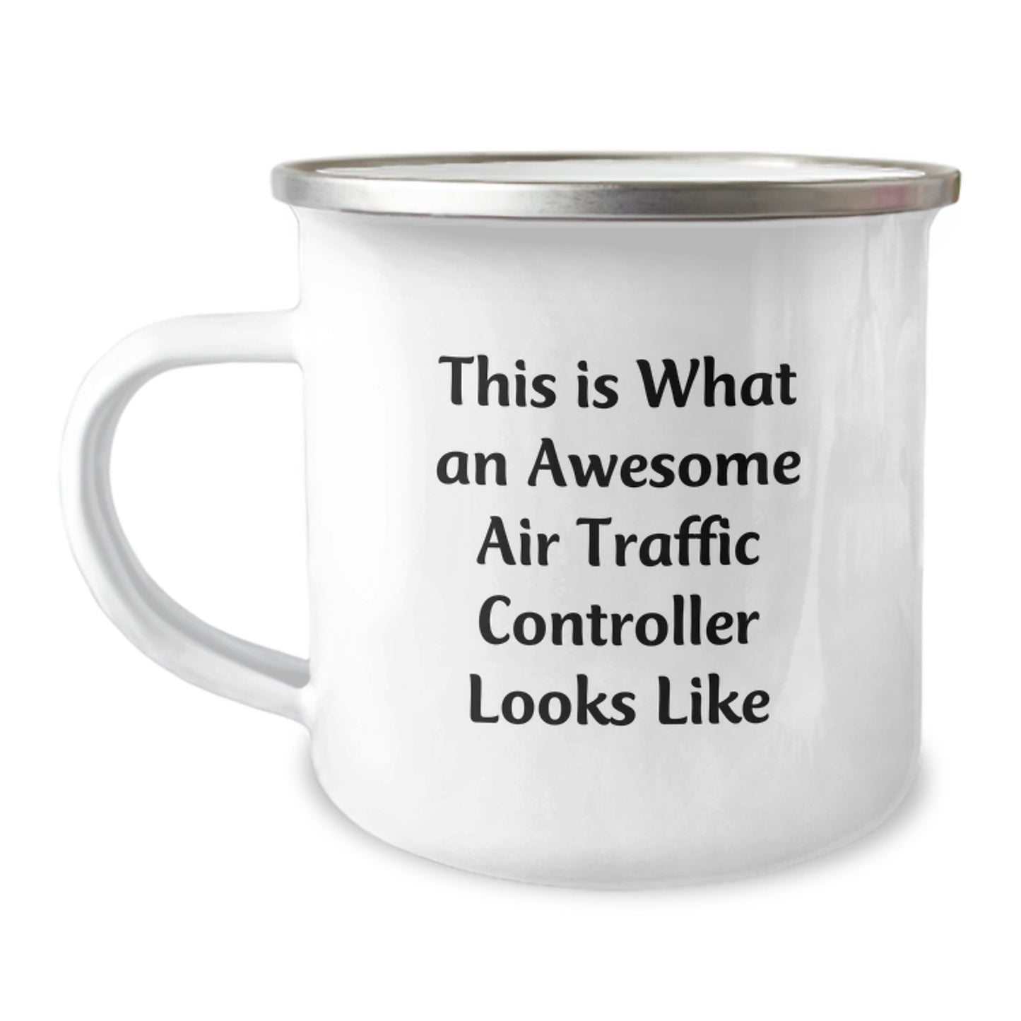 Air Traffic Controller Gifts, Funny Quote Camping Mug for Birthday, Gifts from Friends, Gifts for Air Traffic Controller, 12 oz Stainless Steel - Image 1