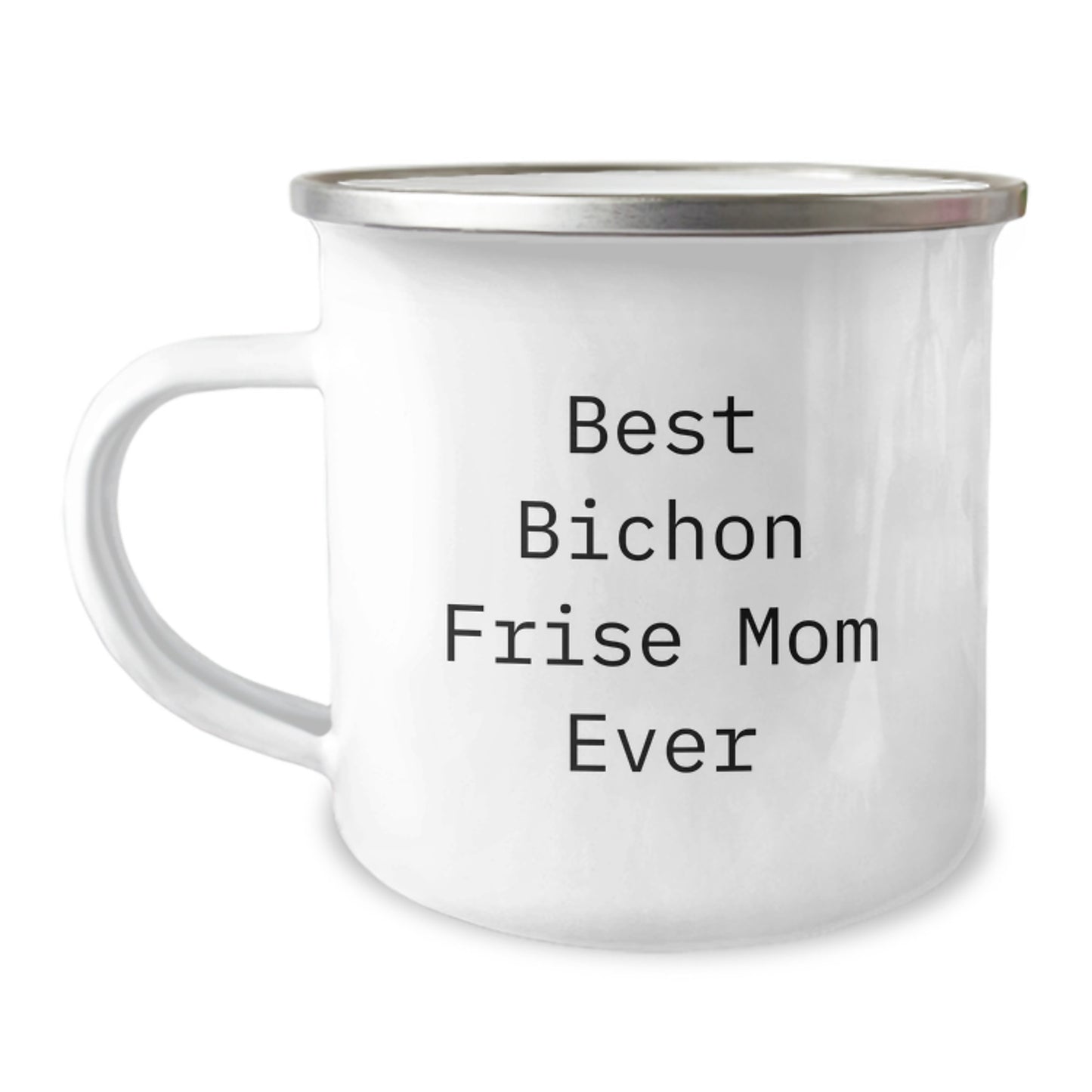 Bichon Frise Dog Mom Gifts from Friends, Camping Mug for Bichon Frise Dog, Best Bichon Frise Mom Ever Quote, Unique Graduation Gifts - Image 1