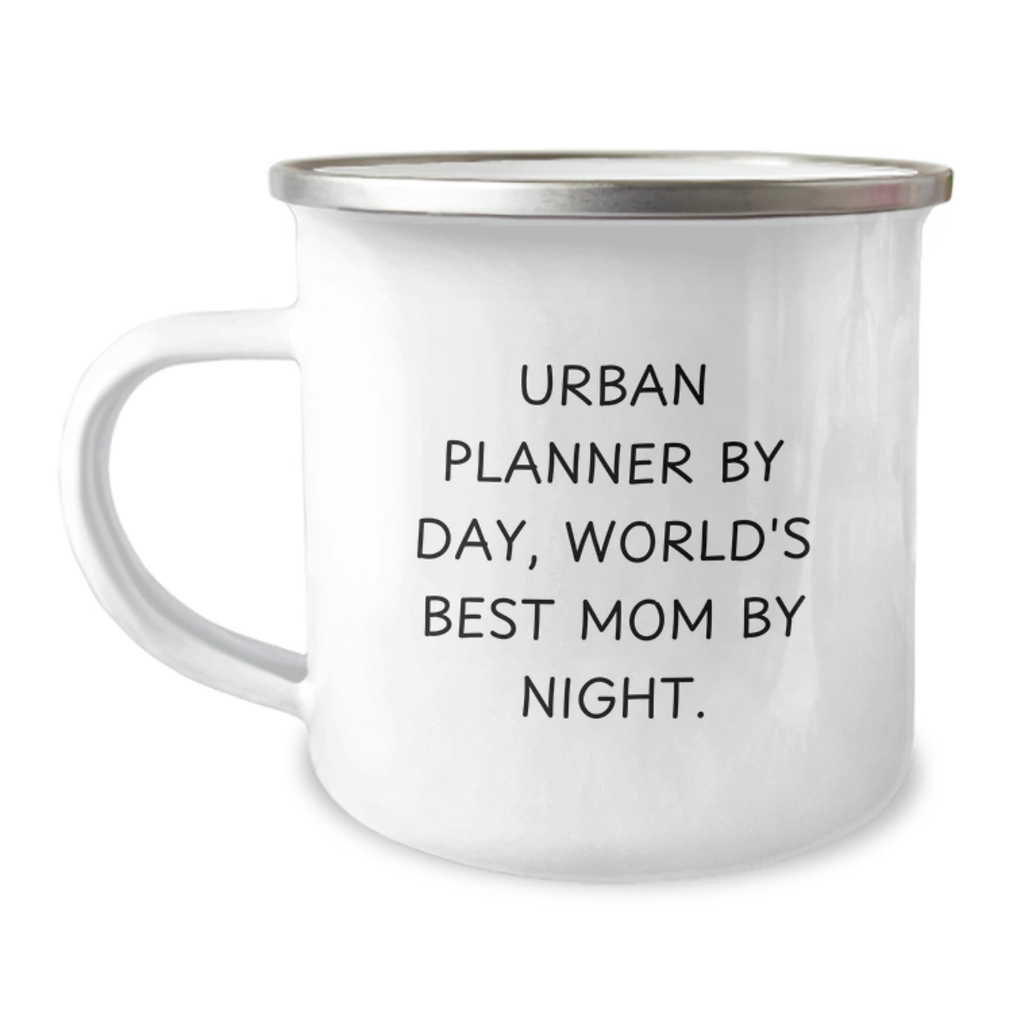 Urban Planner Gifts from Mom, Funny Camping Mug, Christmas Unique Gifts for Urban Planner By Day, World's Best Mom By Night - Image 1