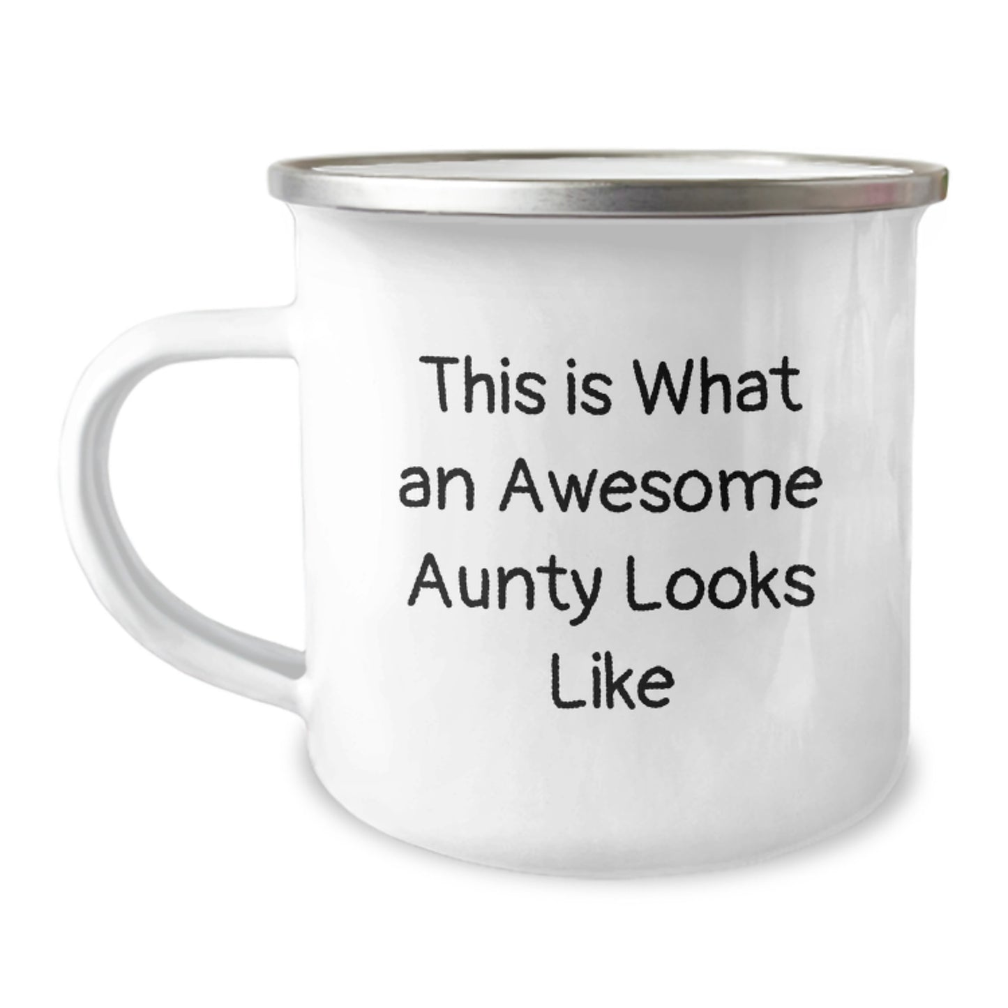 Awesome Aunty Gifts from Family, Friends, or Coworkers - This Is What An Awesome Aunty Looks Like Funny Camping Mug for Aunty Graduation - Image 1