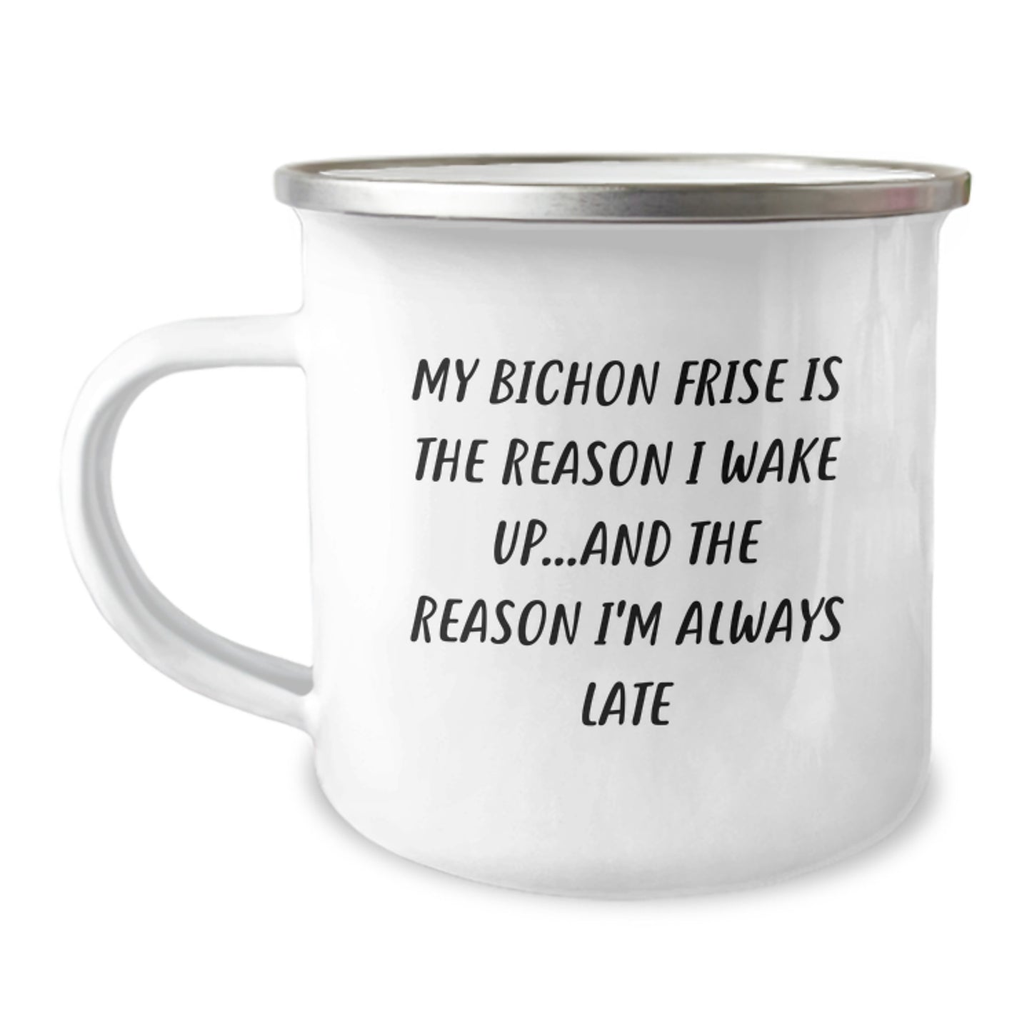 Bichon Frise Dog Lovers Funny Gifts for Friends from, Camping Mug Birthday Unique Presents for Her Him Men Women Family - Image 1