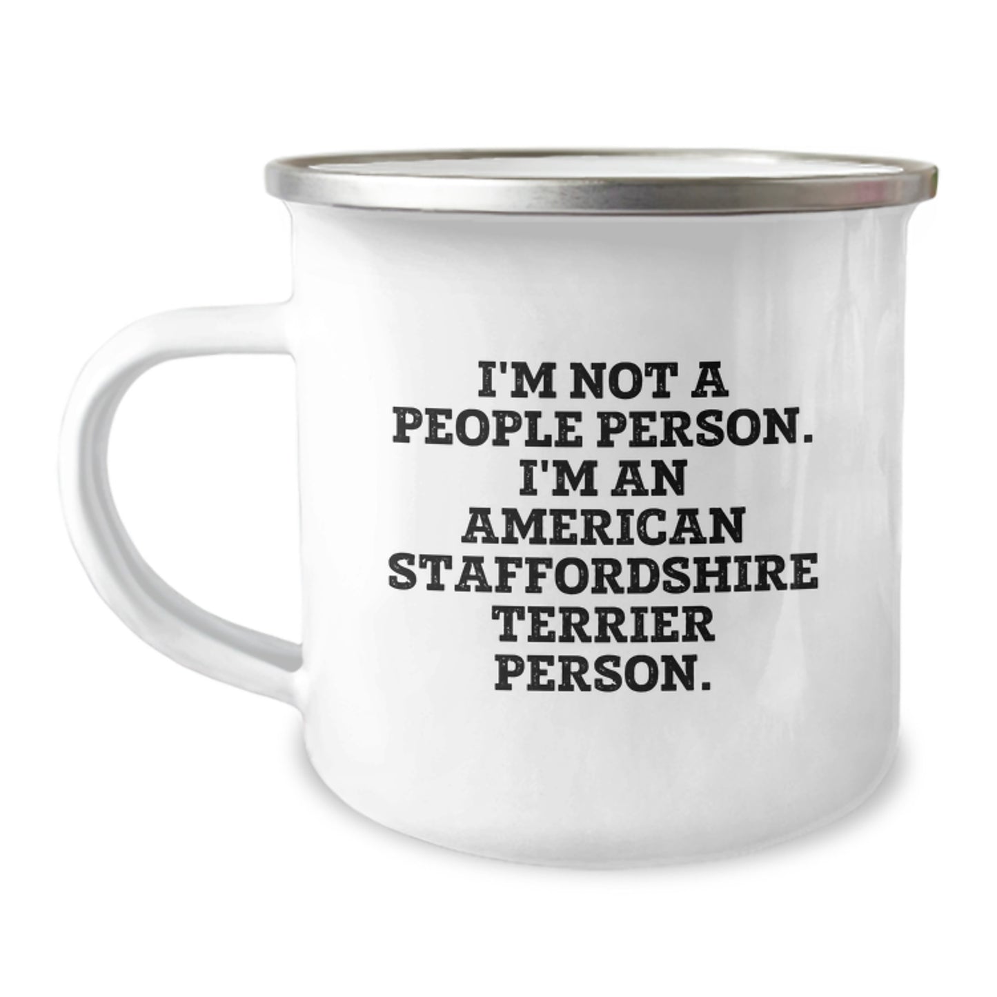 American Staffordshire Terrier Dog Gifts, Funny Quote Camping Mug, Gifts from Friends for American Staffordshire Terrier Dog Lovers, Unique Birthday Presents - Image 1