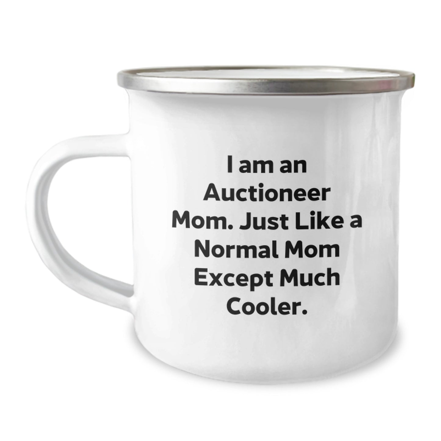 Auctioneer Mom Gifts - Funny Camping Mug for Christmas Unique Gifts from Friends to Family - I 'm An Auctioneer Mom Mugs - Image 1