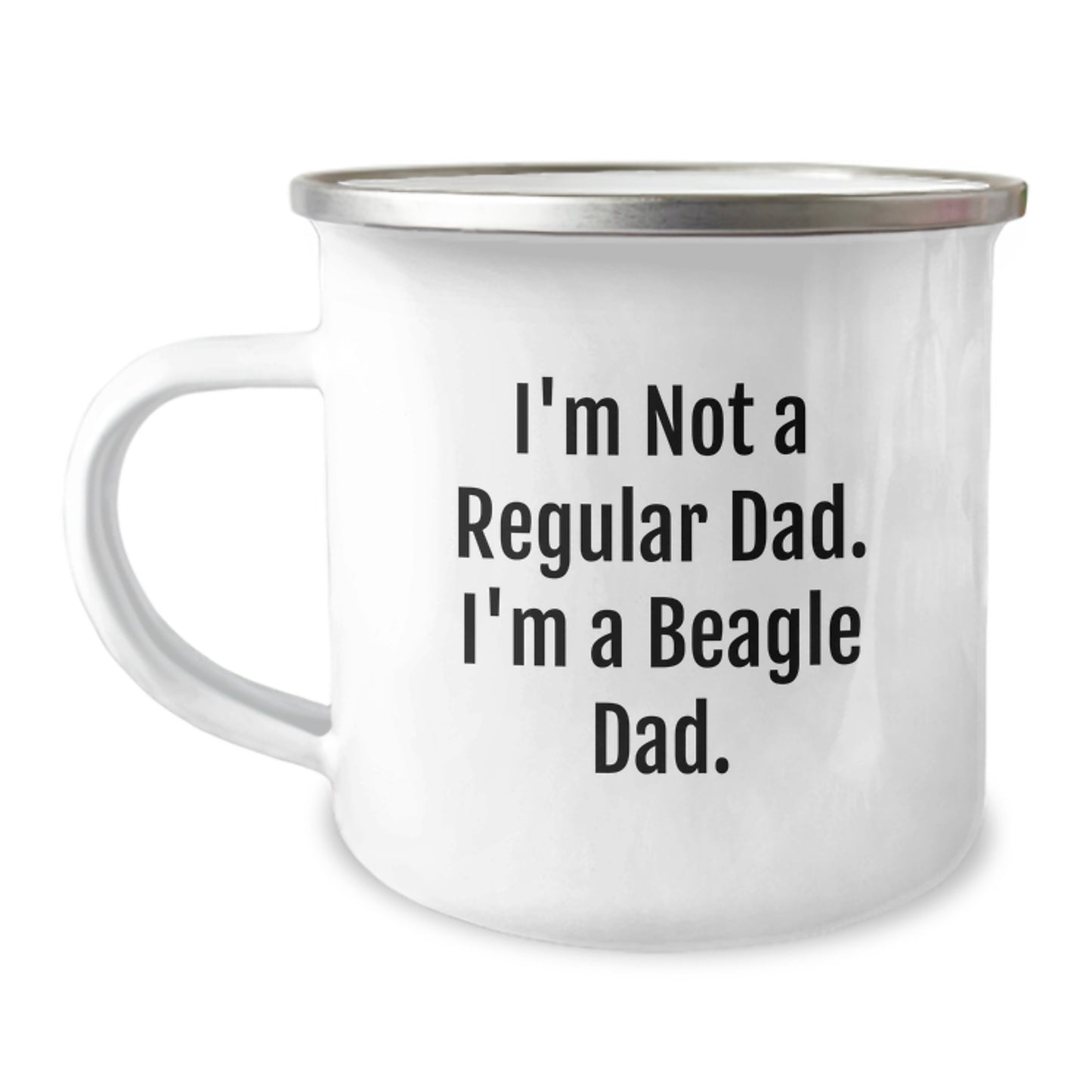Beagle Dad Gifts, I'm Not A Regular Dad. I'm A Beagle Dad., Funny Camping Mug for Graduation, Gifts from Mom-Dad for Beagle Dog Dad, Gifts for Beagle Dog Lovers - Image 1