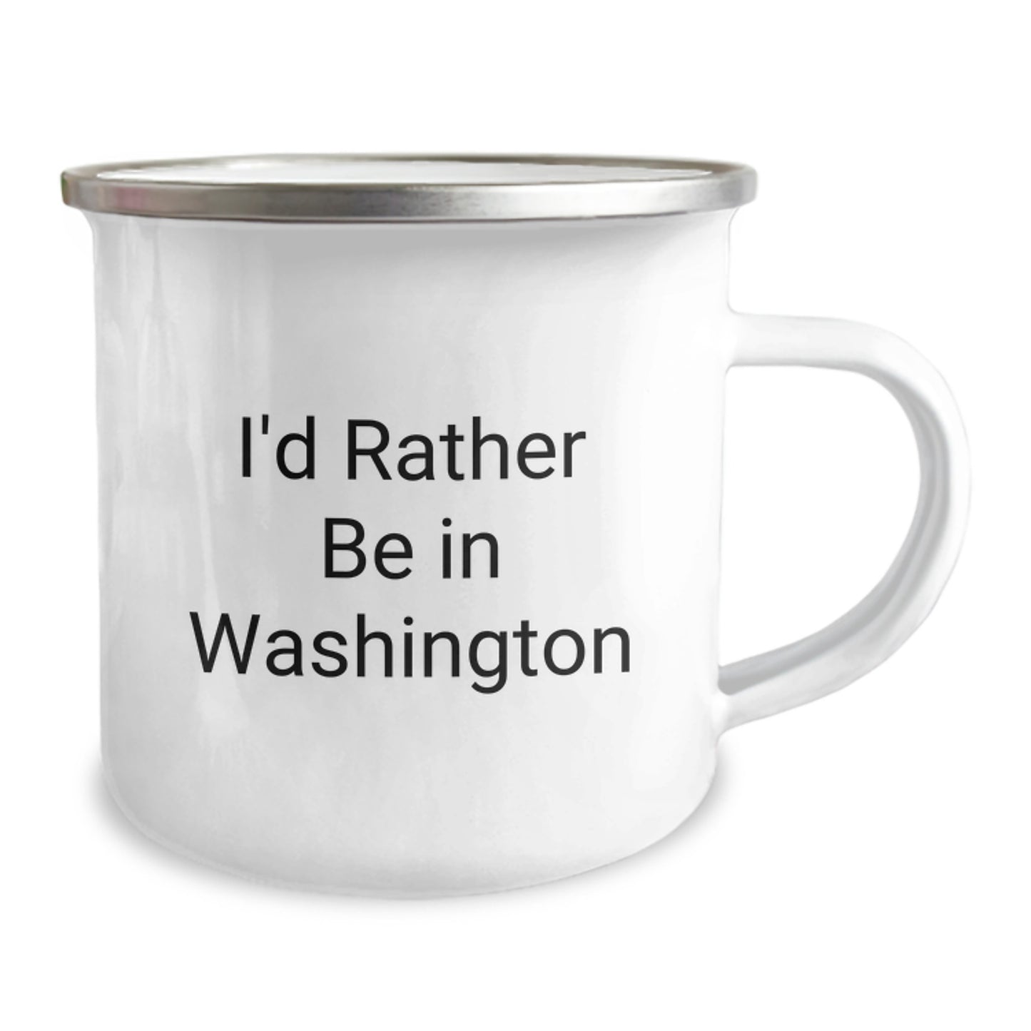 Washington Camping Mug, I'd Rather Be In Washington, Funny Quote, Gifts from Friends for Birthday - Image 2