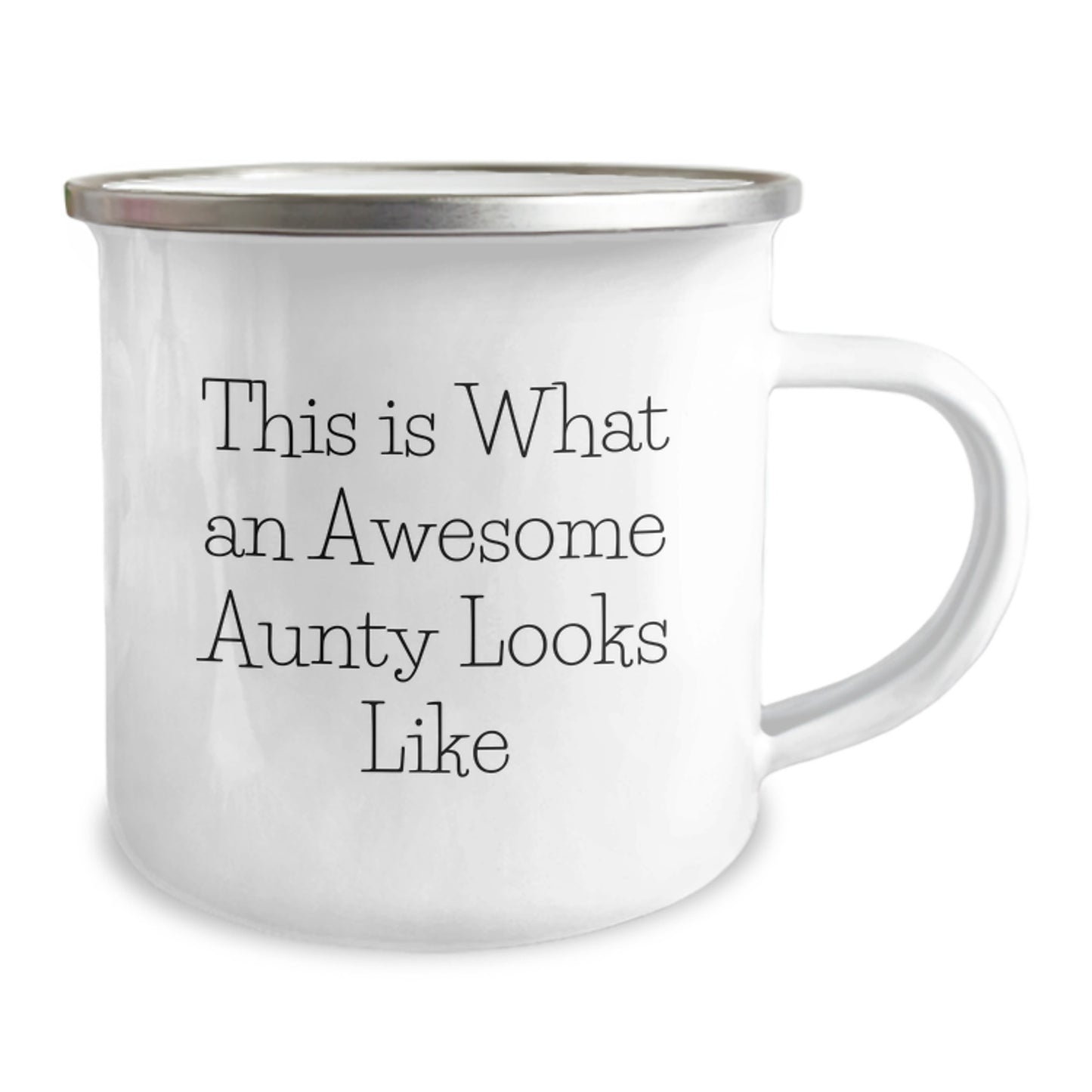 Awesome Aunty Camping Mug Gifts from Men to Aunty, Funny Quote, Graduation Unique Gifts - Image 2