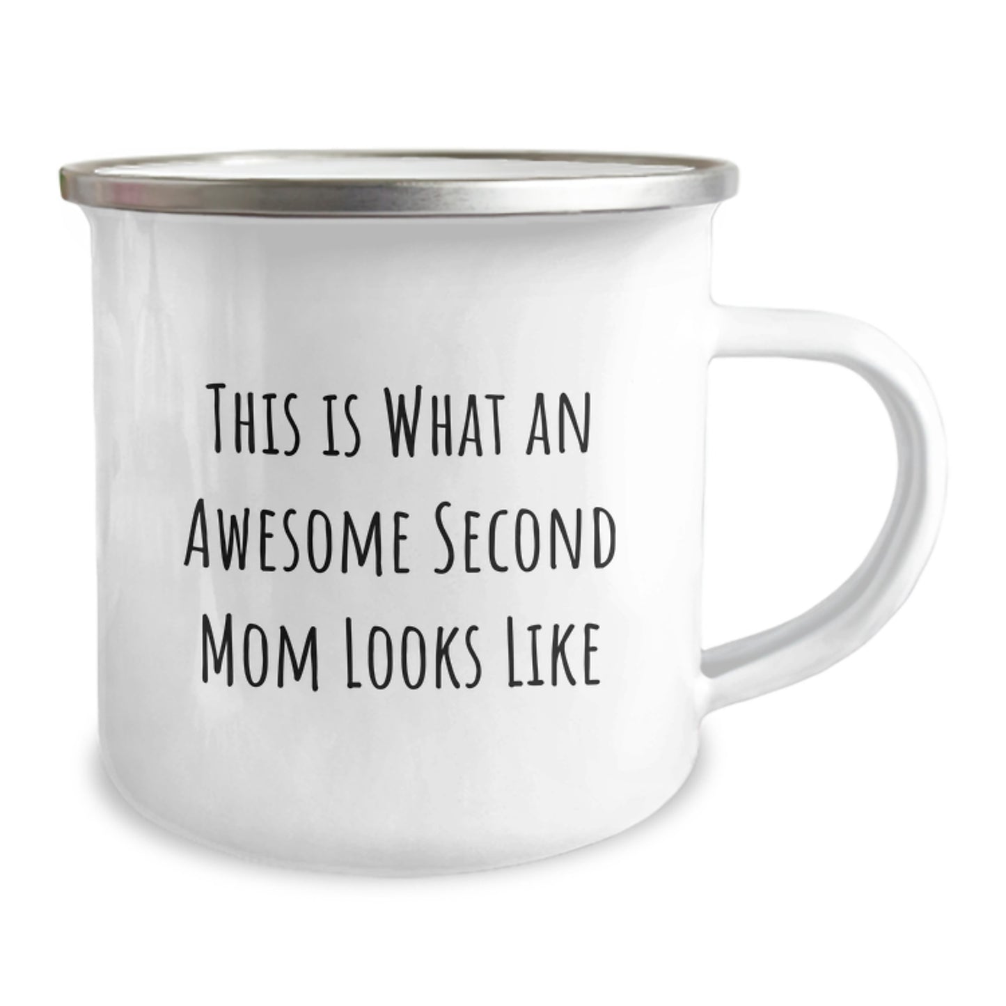 Second Mom Gifts from Men to Awesome Second Mom, Funny Camping Mug for Graduation, 'This Is What An Awesome Second Mom Looks Like' - Image 2