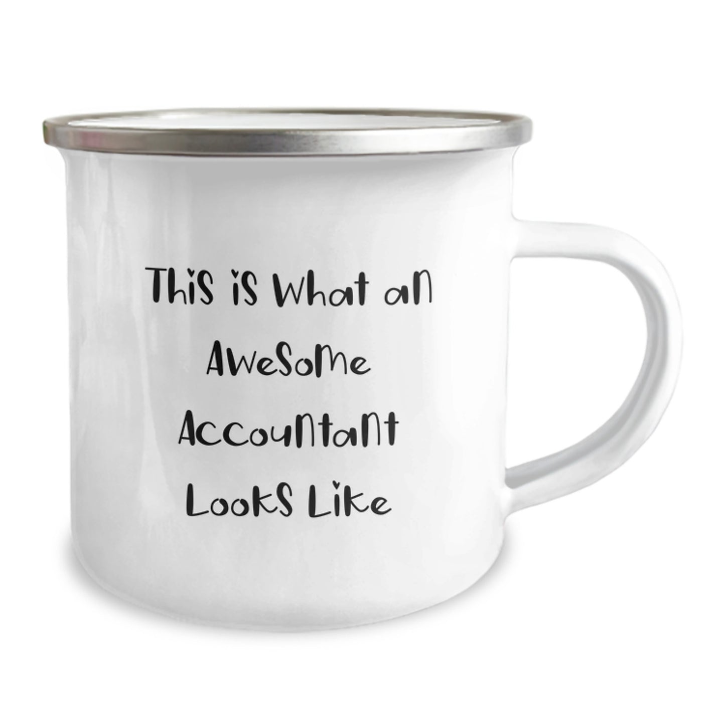 Accountant Gifts from Friends - Funny Quote Camping Mug for Birthday, This Is What An Awesome Accountant Looks Like - Image 2