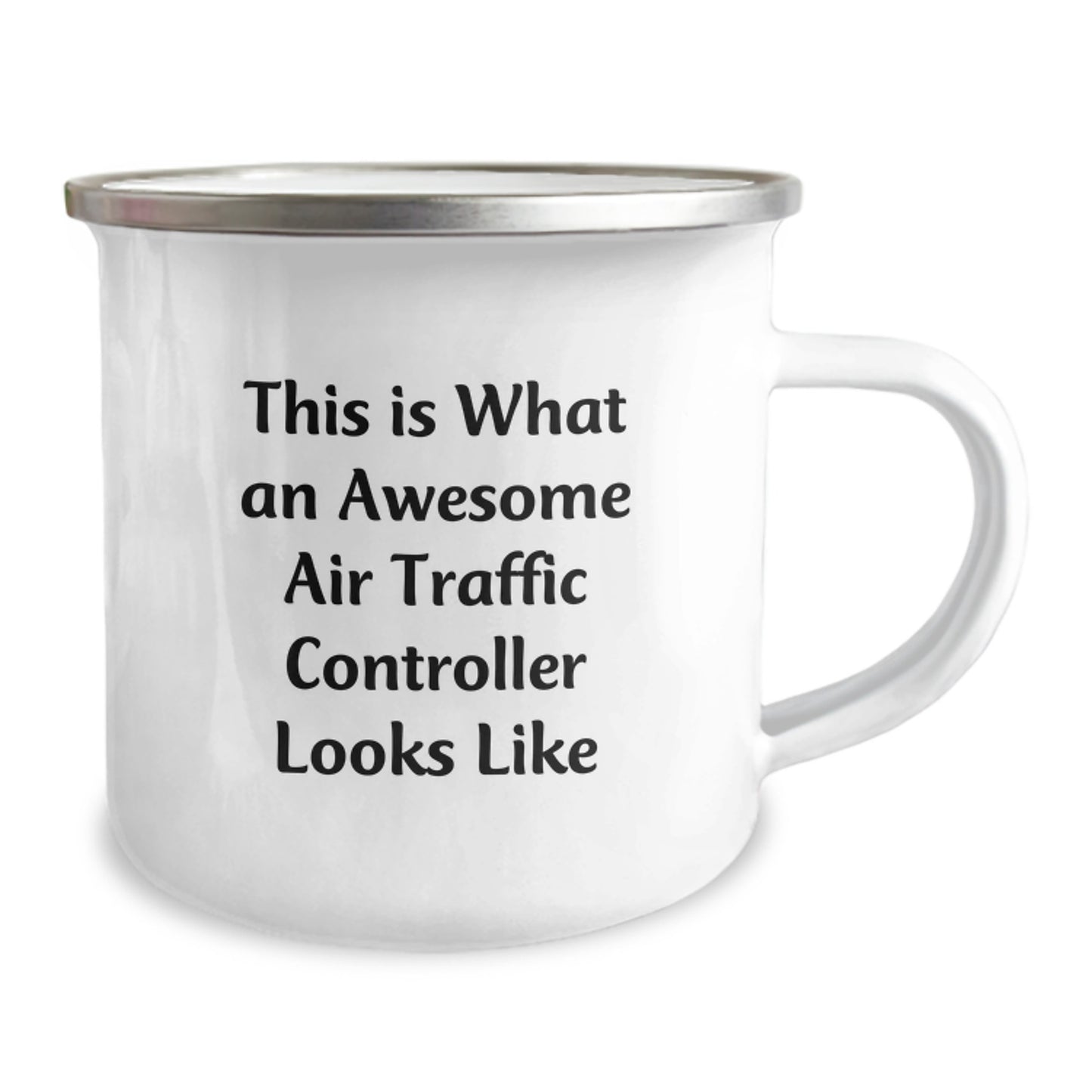 Air Traffic Controller Gifts, Funny Quote Camping Mug for Birthday, Gifts from Friends, Gifts for Air Traffic Controller, 12 oz Stainless Steel - Image 2