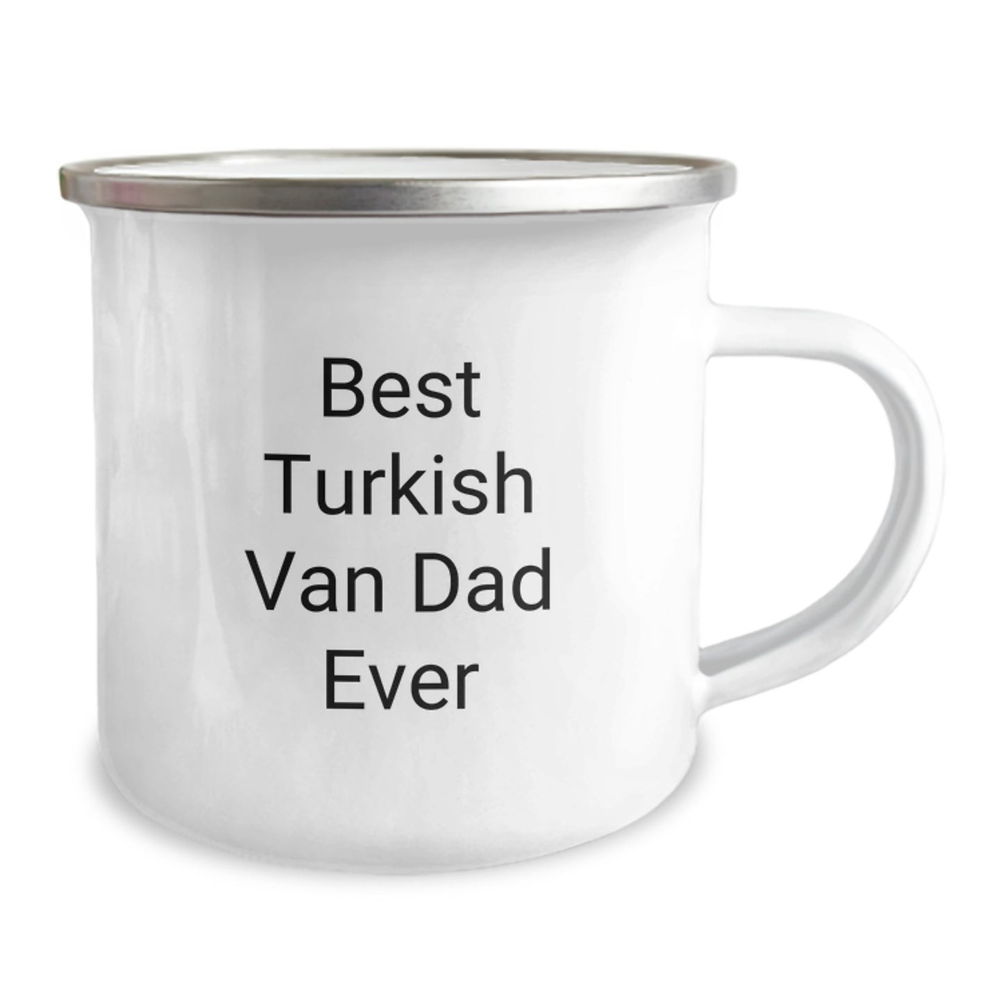 Best Turkish Van Dad Ever Funny Camping Mug Gifts for Turkish Van Cat Lovers from Friends - Image 2
