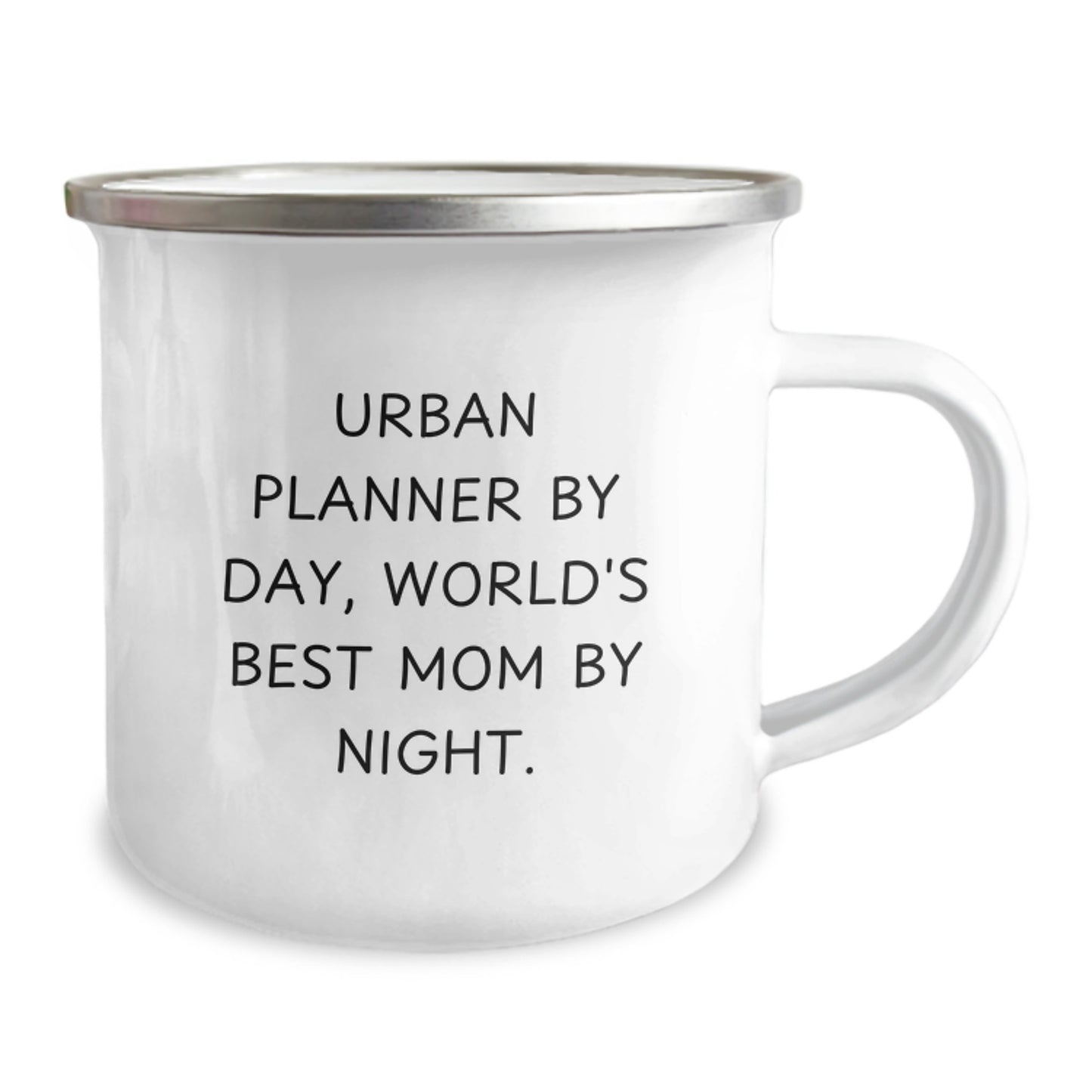 Urban Planner Gifts from Mom, Funny Camping Mug, Christmas Unique Gifts for Urban Planner By Day, World's Best Mom By Night - Image 2