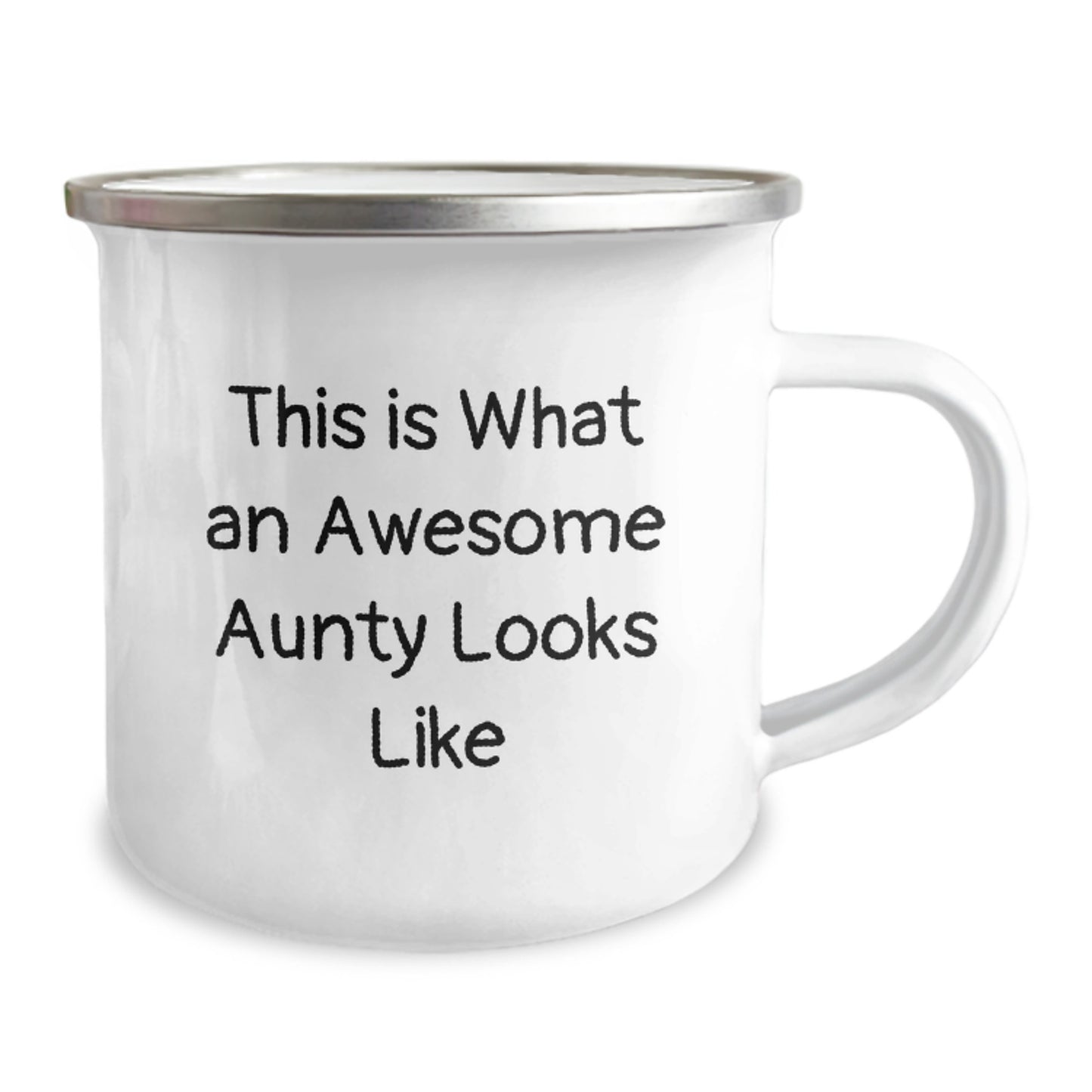 Awesome Aunty Gifts from Family, Friends, or Coworkers - This Is What An Awesome Aunty Looks Like Funny Camping Mug for Aunty Graduation - Image 2