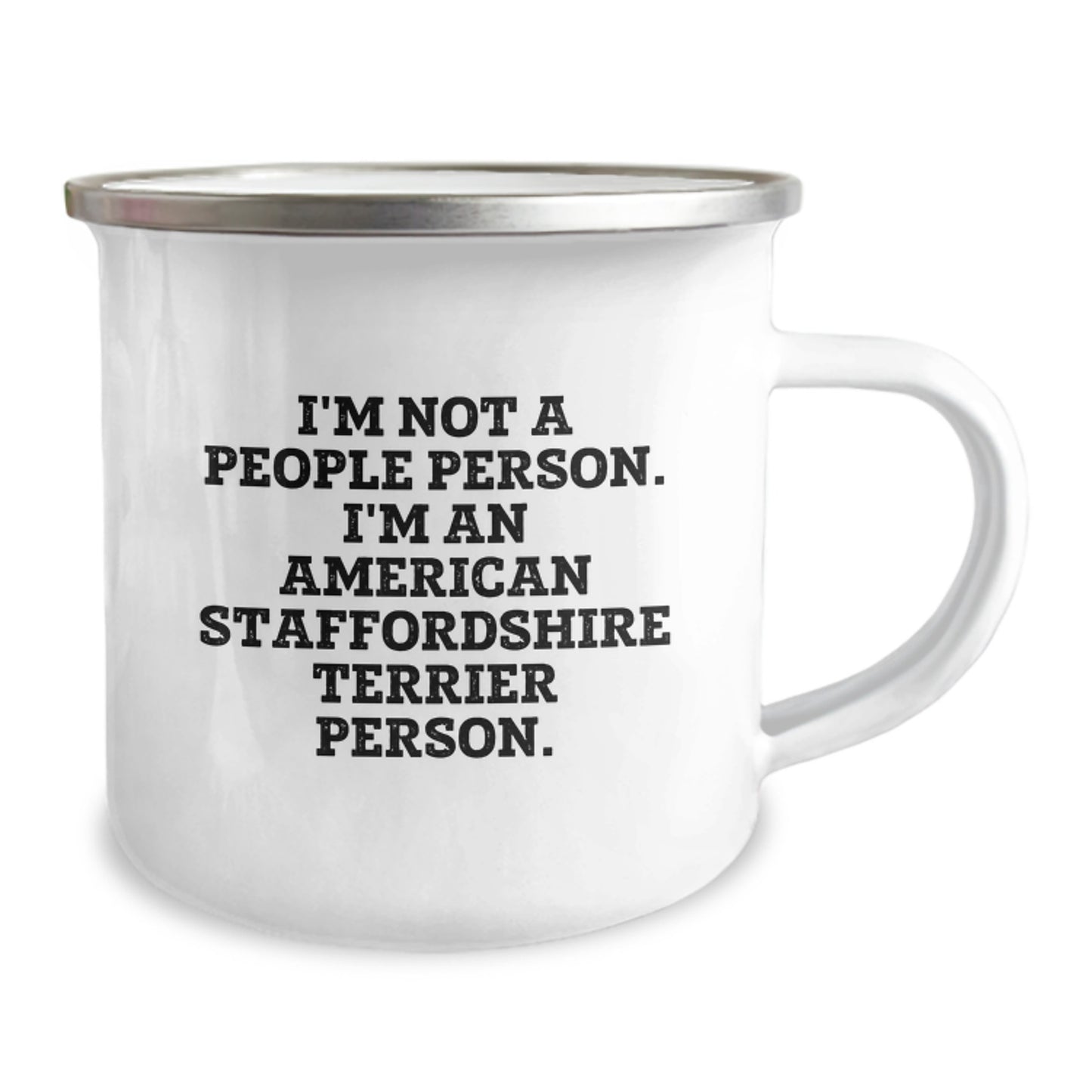 American Staffordshire Terrier Dog Gifts, Funny Quote Camping Mug, Gifts from Friends for American Staffordshire Terrier Dog Lovers, Unique Birthday Presents - Image 2