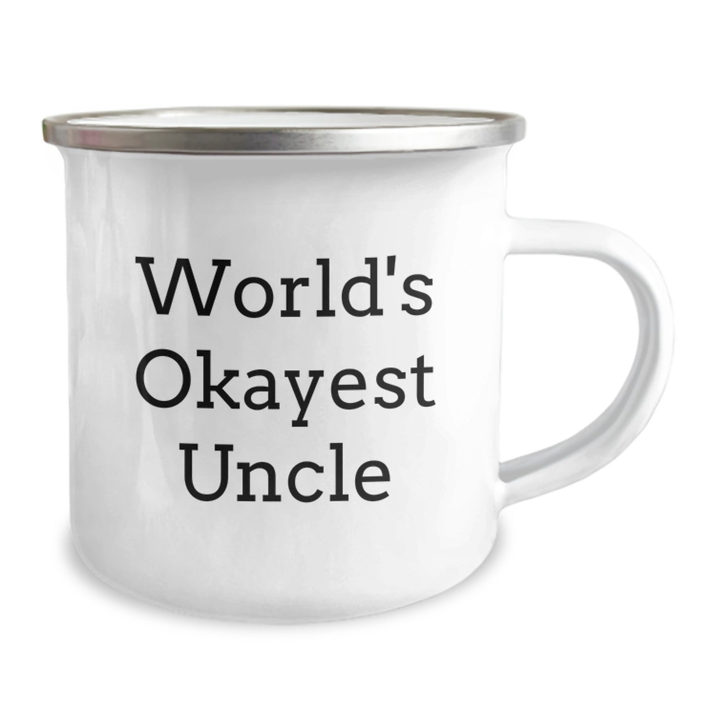 World's Okayest Uncle Funny Camping Mug Gifts from Family to Uncle for Christmas - Image 2
