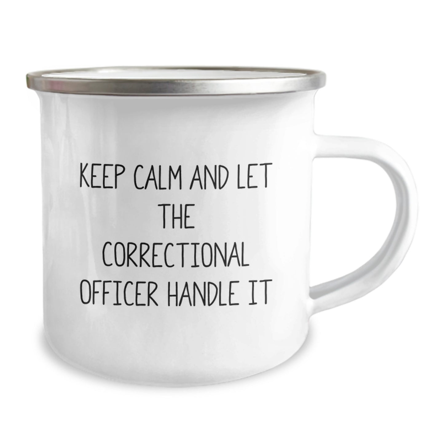 Unique Gifts for Correctional Officer, Funny Correctional Officer Camping Mug, Perfect Christmas Unique Gifts from Friends to Correctional Officer, Correctional Officer Handle It - Image 2