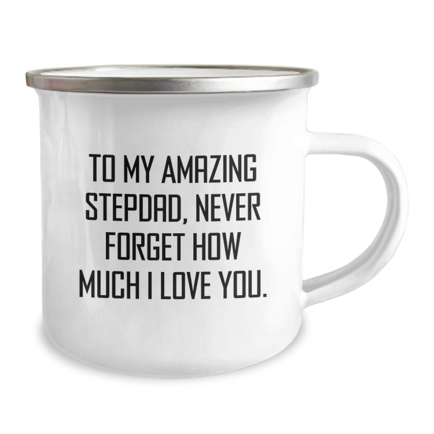 To My Amazing Stepdad, Funny Camping Mug, Gifts from Family for Stepdad's Graduation - Image 2