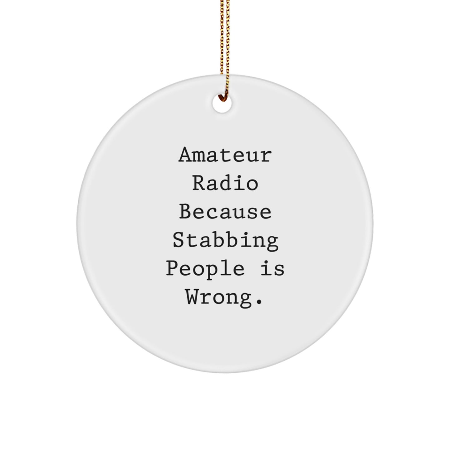 Amateur Radio Enthusiast Gifts, Funny Ornaments for Christmas Unique Presents from Men to Family - Image 1