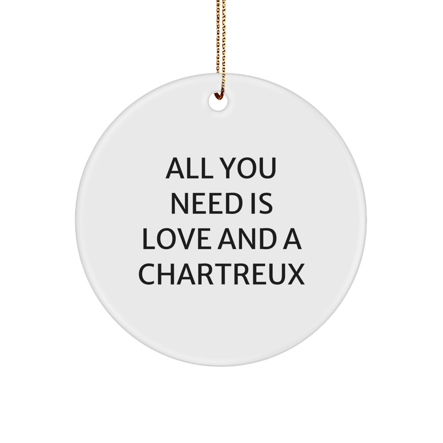 Chartreux Cat Gifts from Friends, Chartreux Cat Circle Ornament, Love and Gift for Chartreux Cat Lovers, Christmas Unique - Image 1