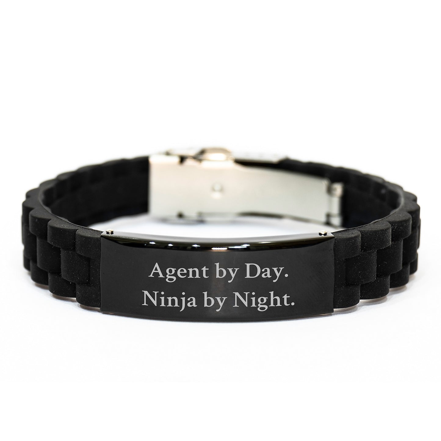 Agent By Day. Ninja By Night. Glide lock Clasp Birthday Unique Gifts for Agent Men from Friends - Image 1